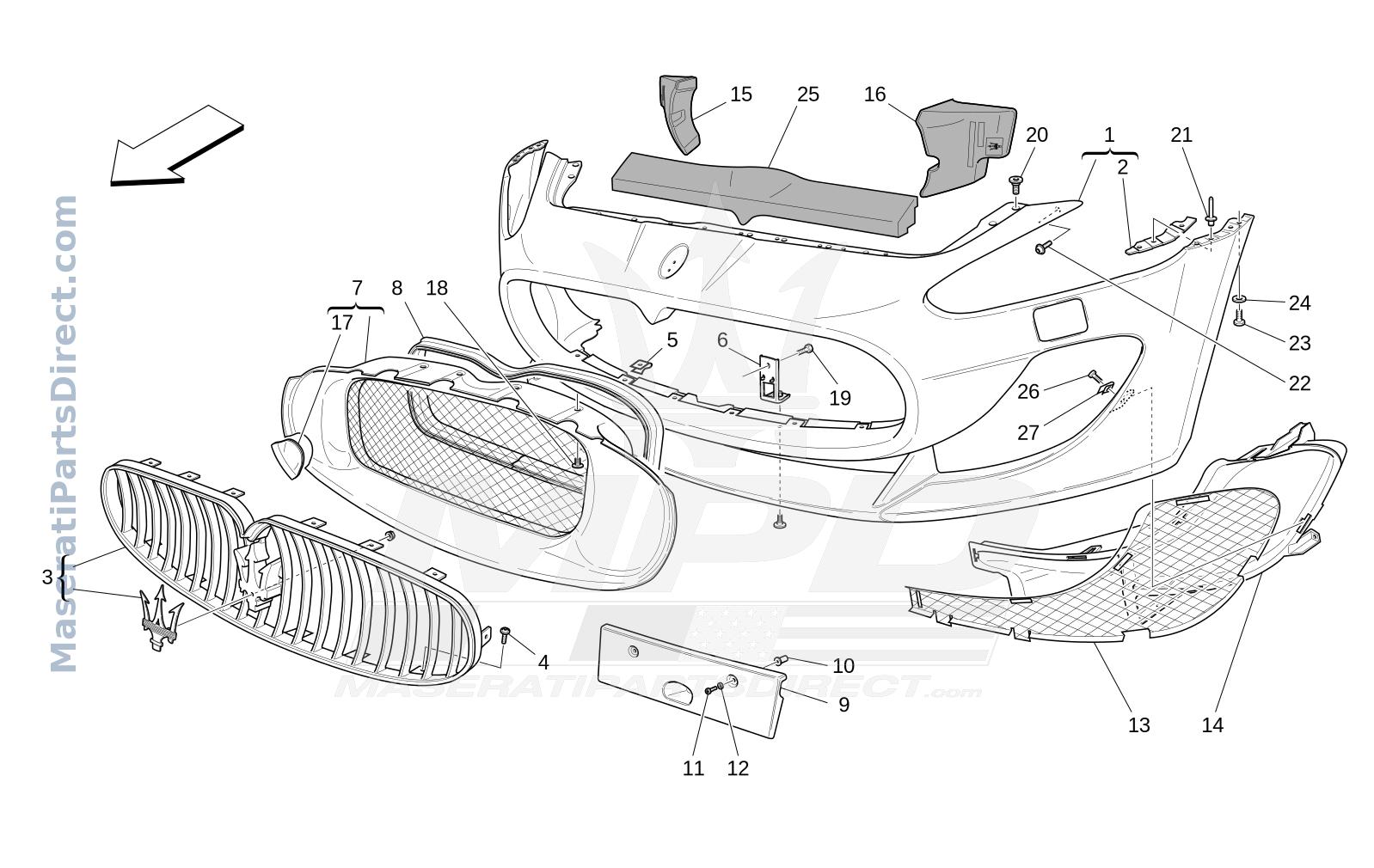 09.10 - 1 - FRONT BUMPER Diagram