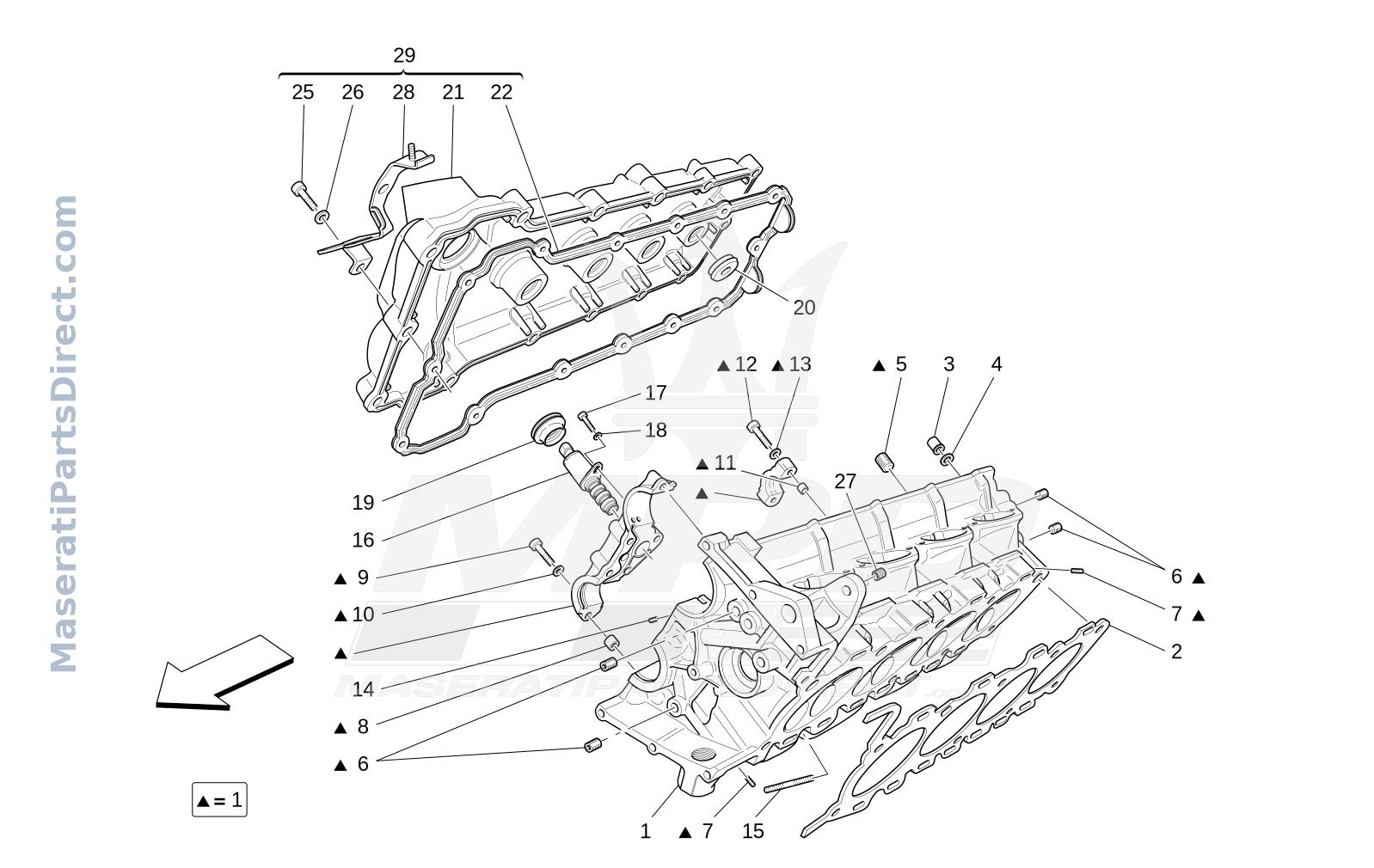 01.20 - 1 - RH CYLINDER HEAD Diagram