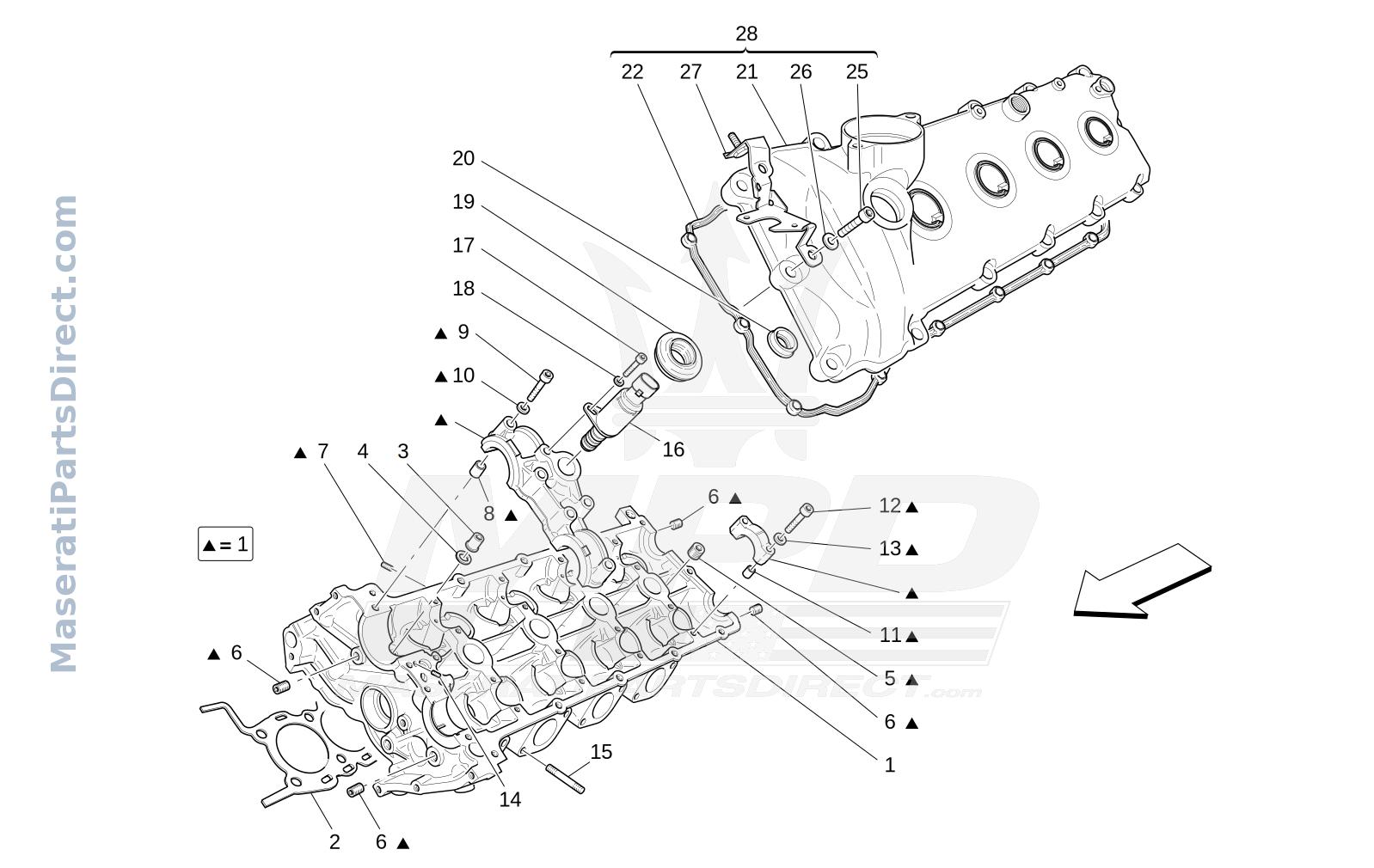 01.21 - 1 - LH CYLINDER HEAD Diagram