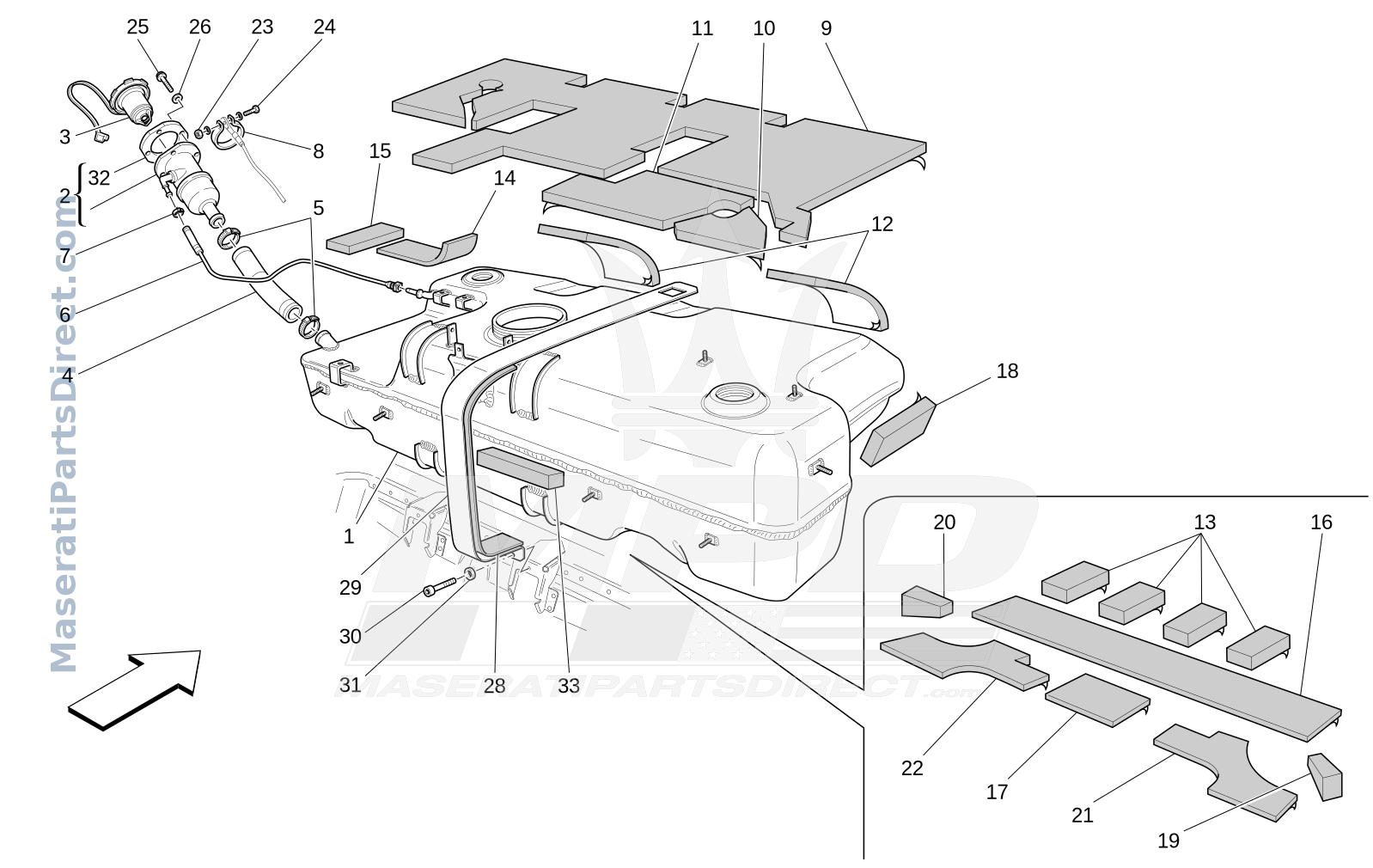 01.42 - 1 - FUEL TANK Diagram
