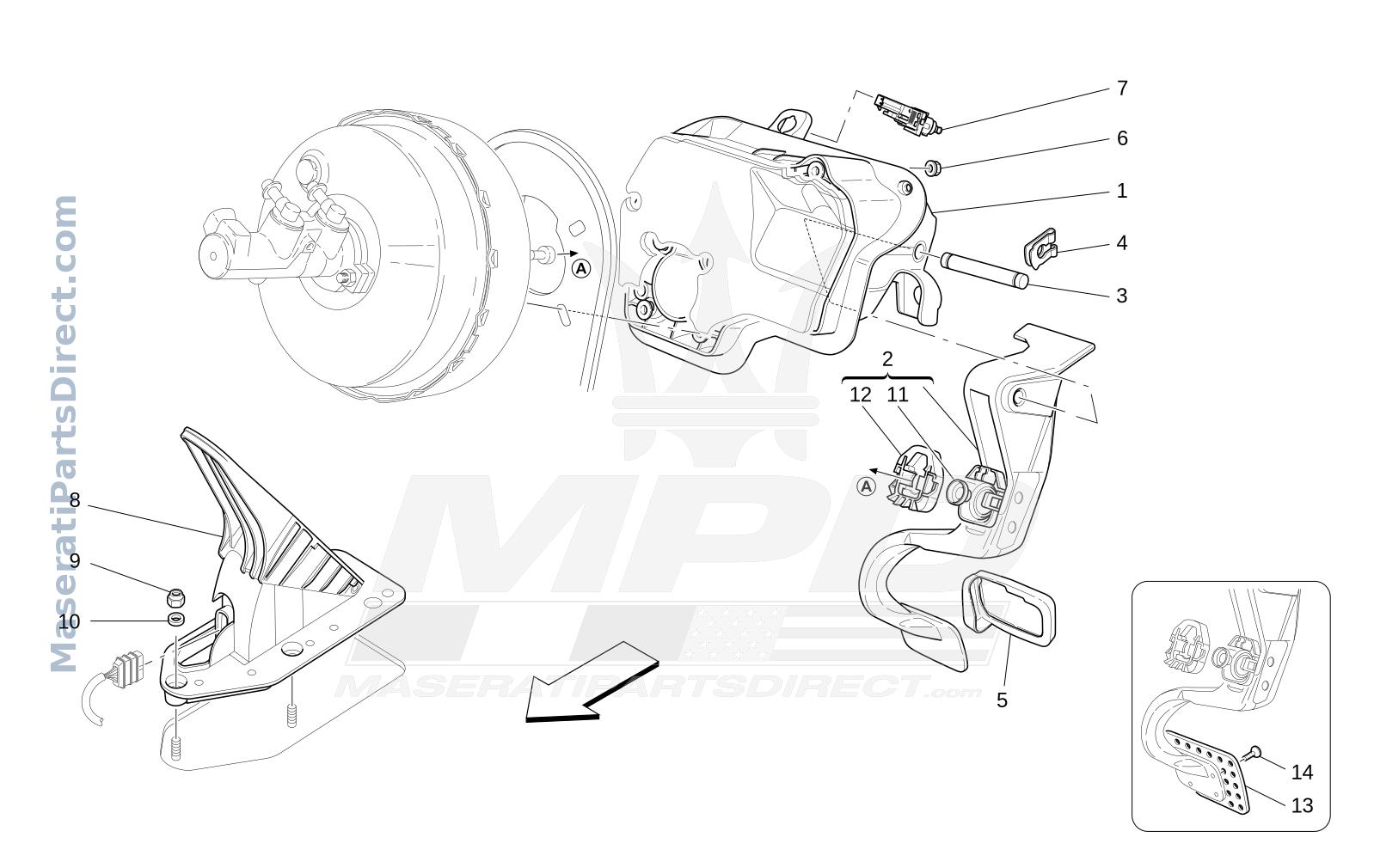 05.20 - 1 - COMPLETE PEDAL BOARD UNIT Diagram