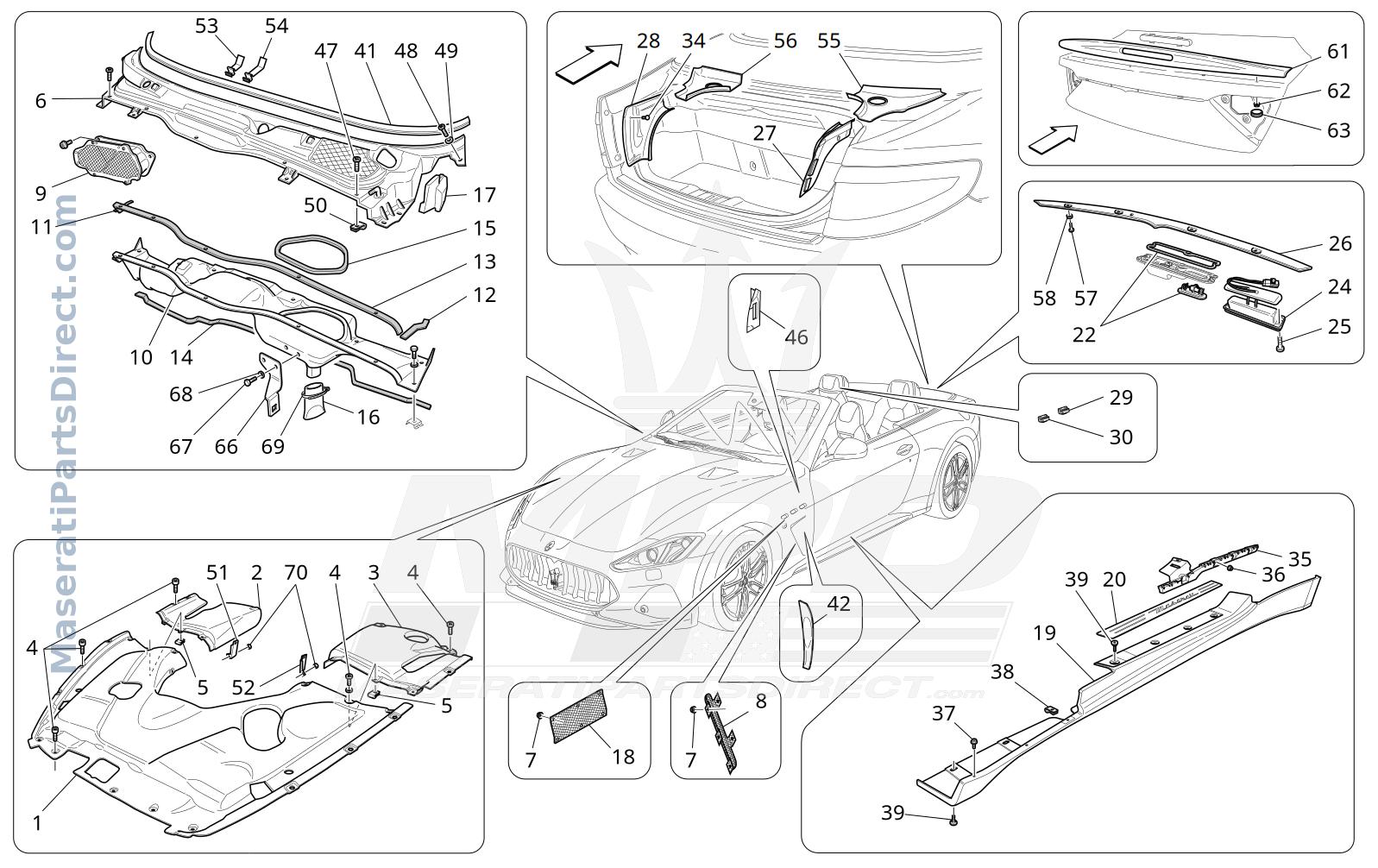 09.15 - 4 - SHIELDS, TRIMS AND COVERING PANELS Diagram