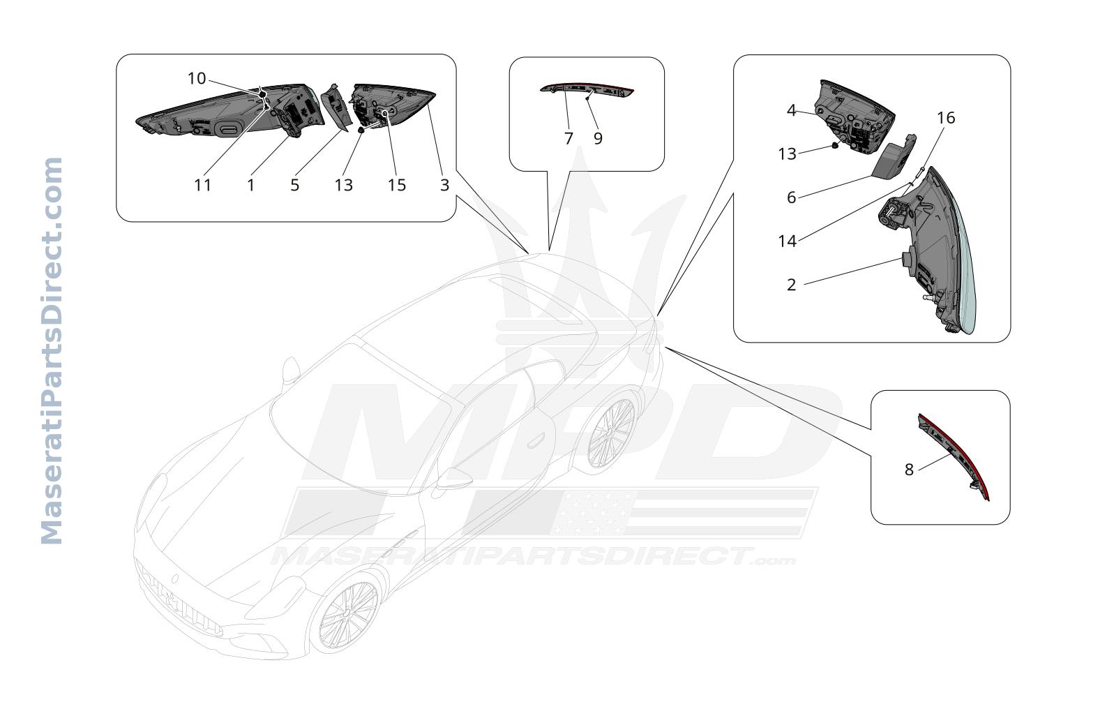 08.31 - 1 - TAILLIGHT CLUSTERS Diagram