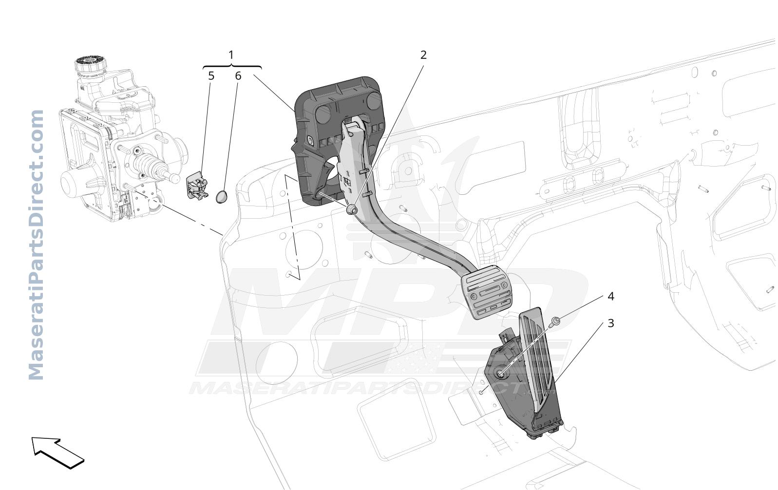 05.20 - 1 - COMPLETE PEDAL BOARD UNIT Diagram