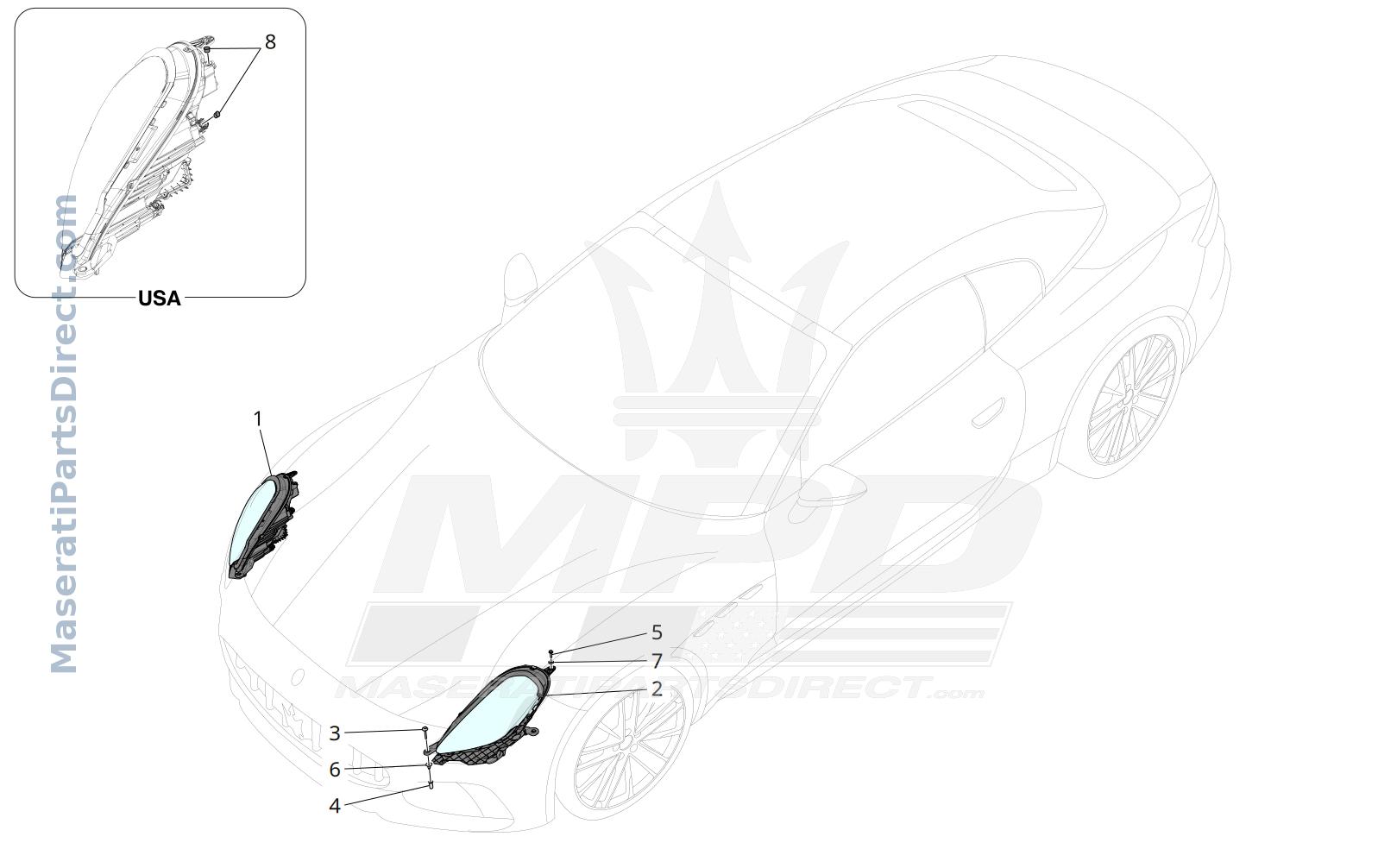 08.30 - 1 - HEADLIGHT CLUSTERS Diagram