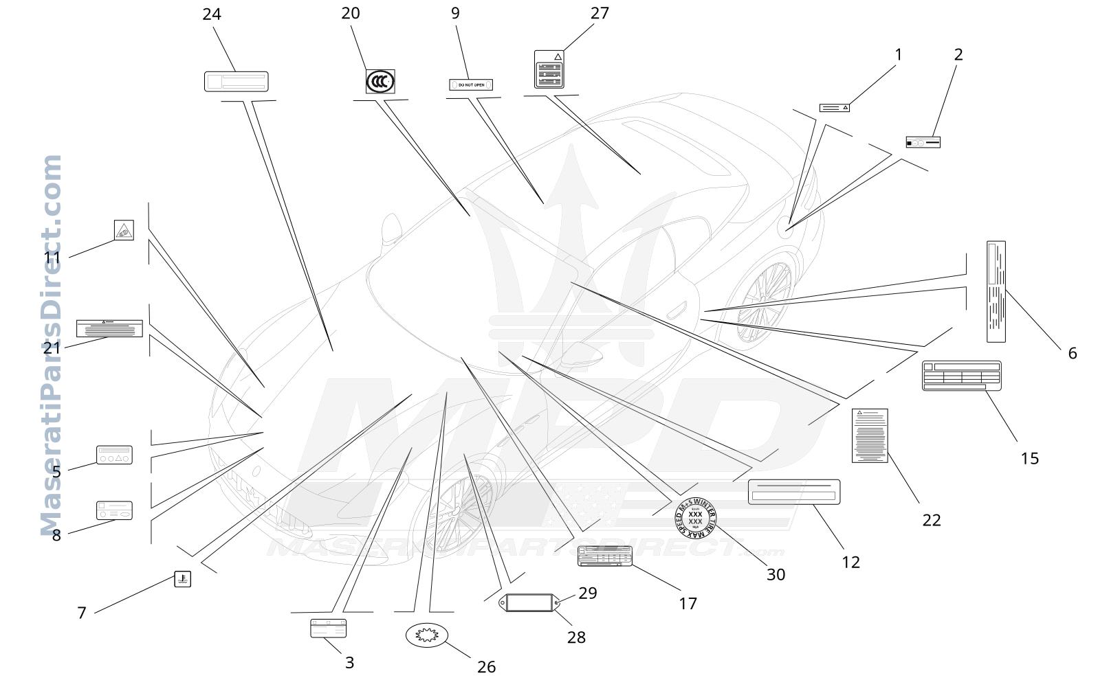 09.17 - 1 - STICKERS AND LABELS Diagram
