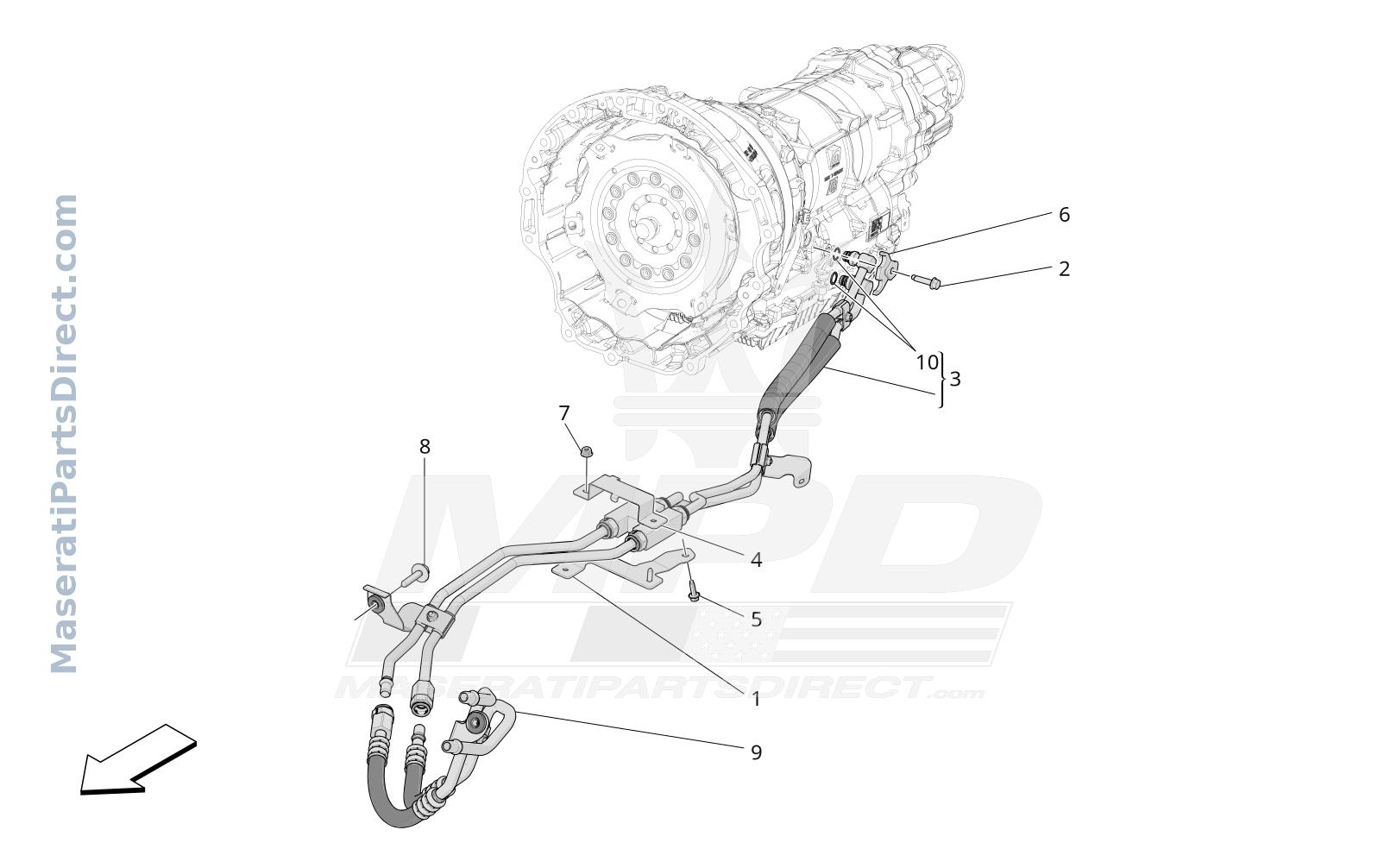 03.50 - 1 - LUBRICATION AND GEARBOX OIL COOLING Diagram