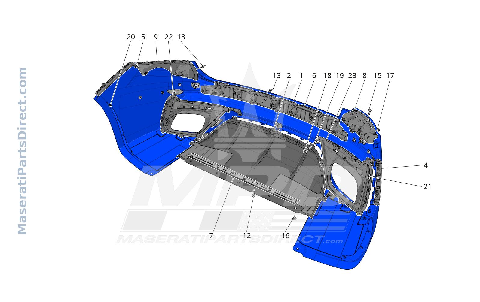 09.11 - 1 - REAR BUMPER Diagram