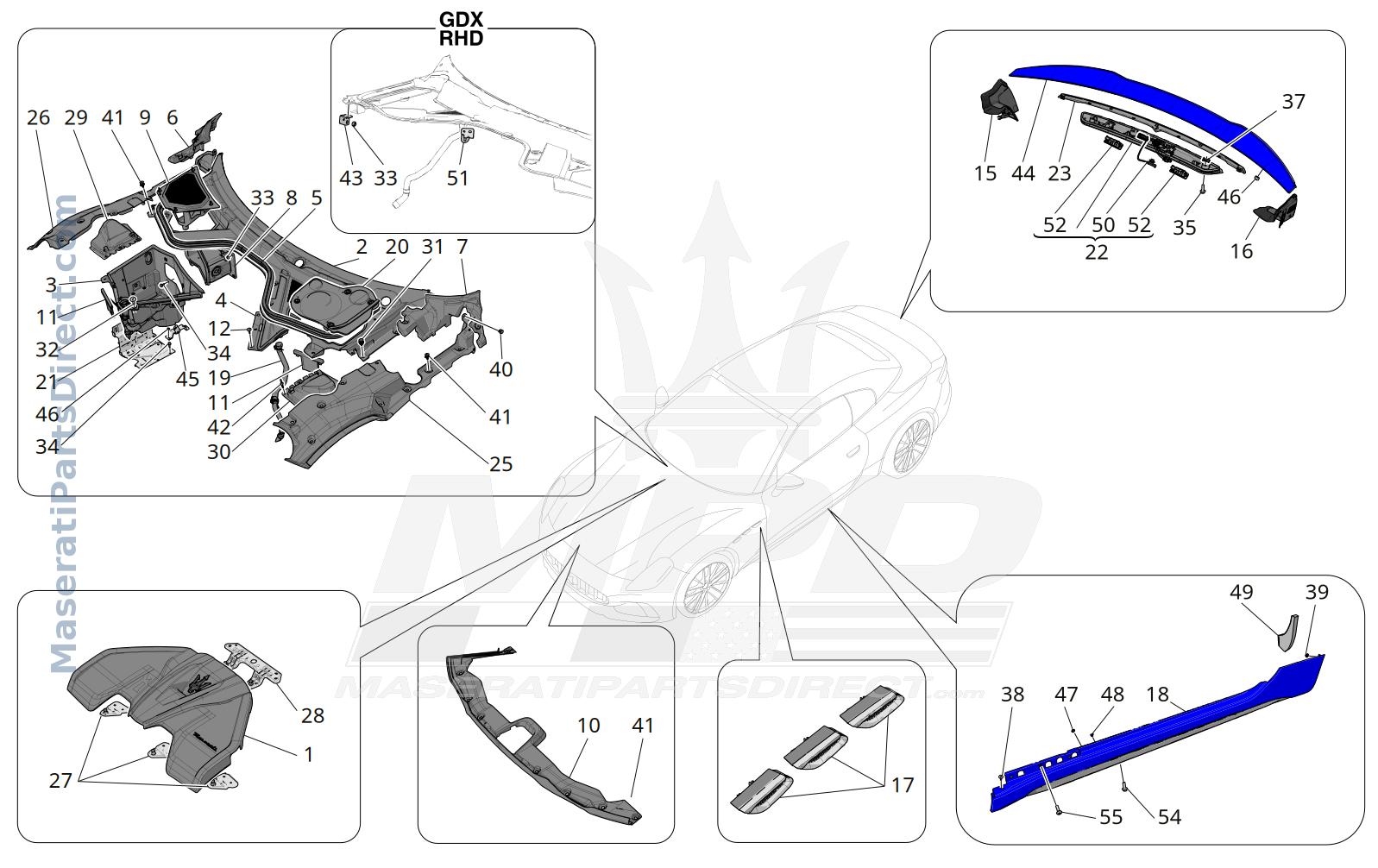 09.15 - 1 - SHIELDS, TRIMS AND COVERING PANELS Diagram