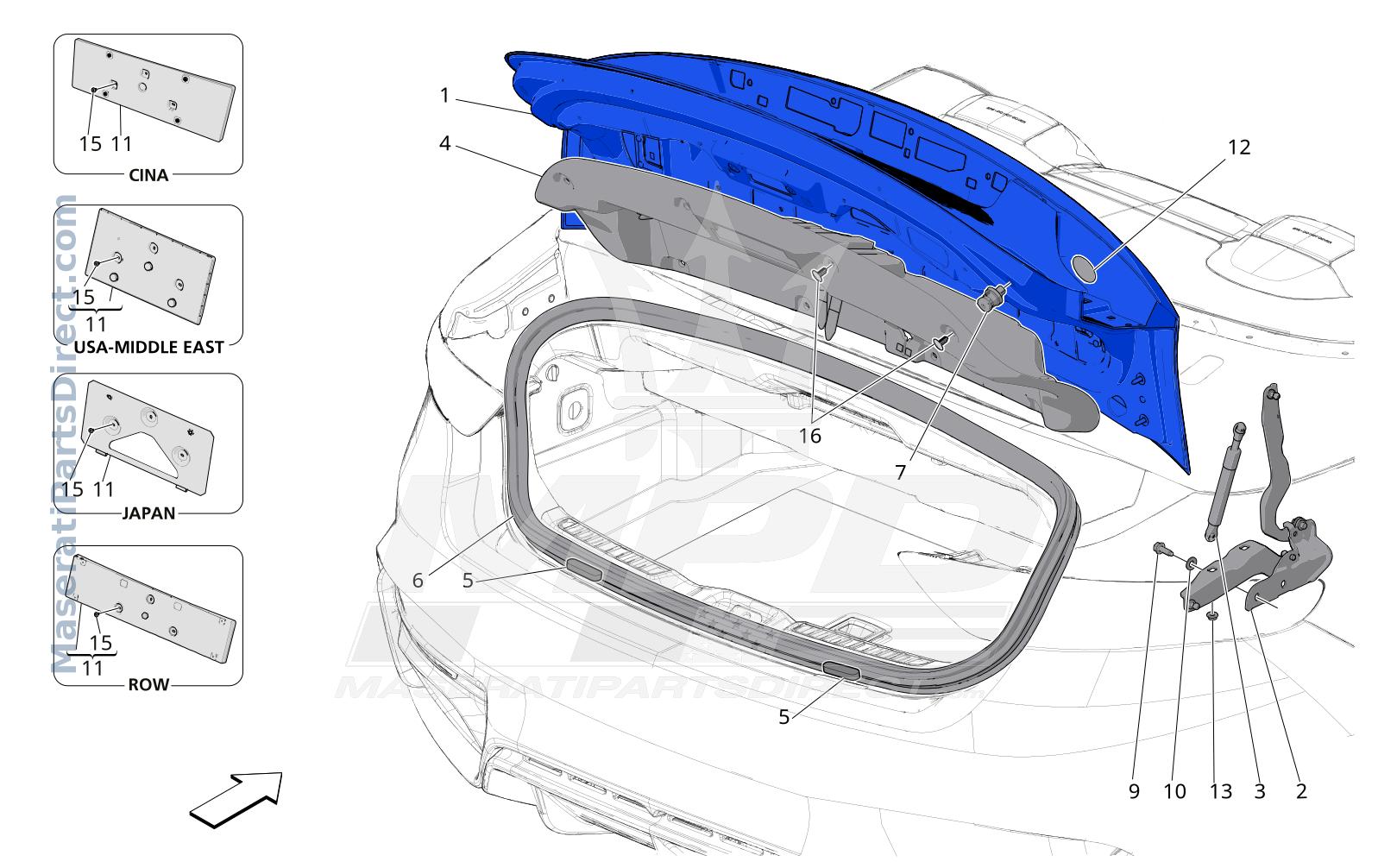 09.21 - 1 - REAR LID Diagram