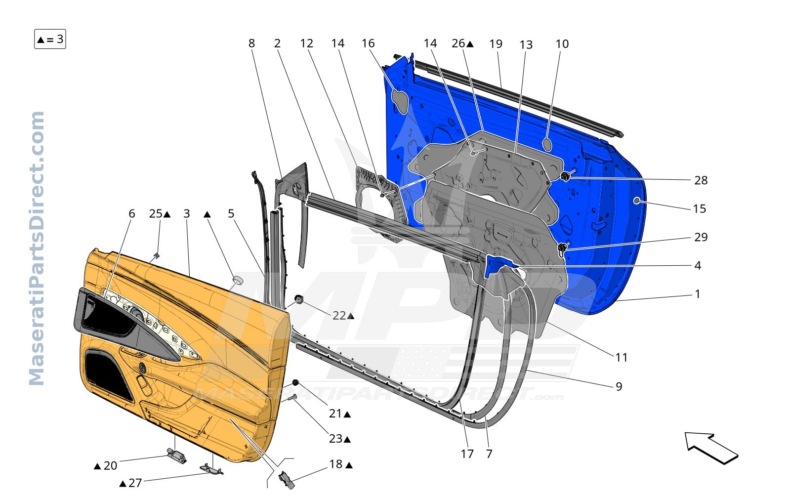 09.28 - 1 - DOORS: TRIM PANELS Diagram