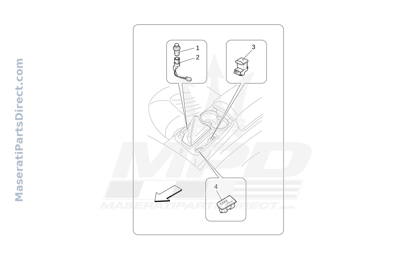 08.51 - 1 - CENTRE CONSOLE DEVICES Diagram