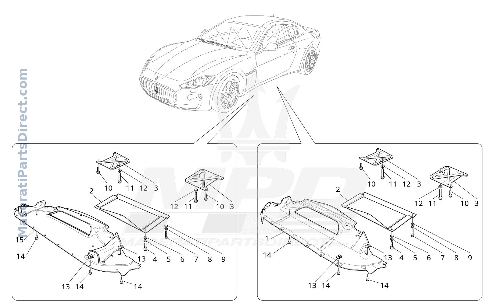 09.14 - 1 - UNDERBODY AND UNDERFLOOR GUARDS Diagram