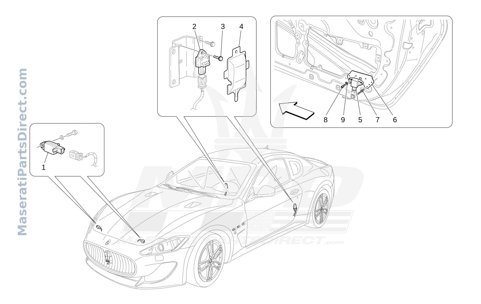07.05 - 1 - CRASH SENSORS Diagram