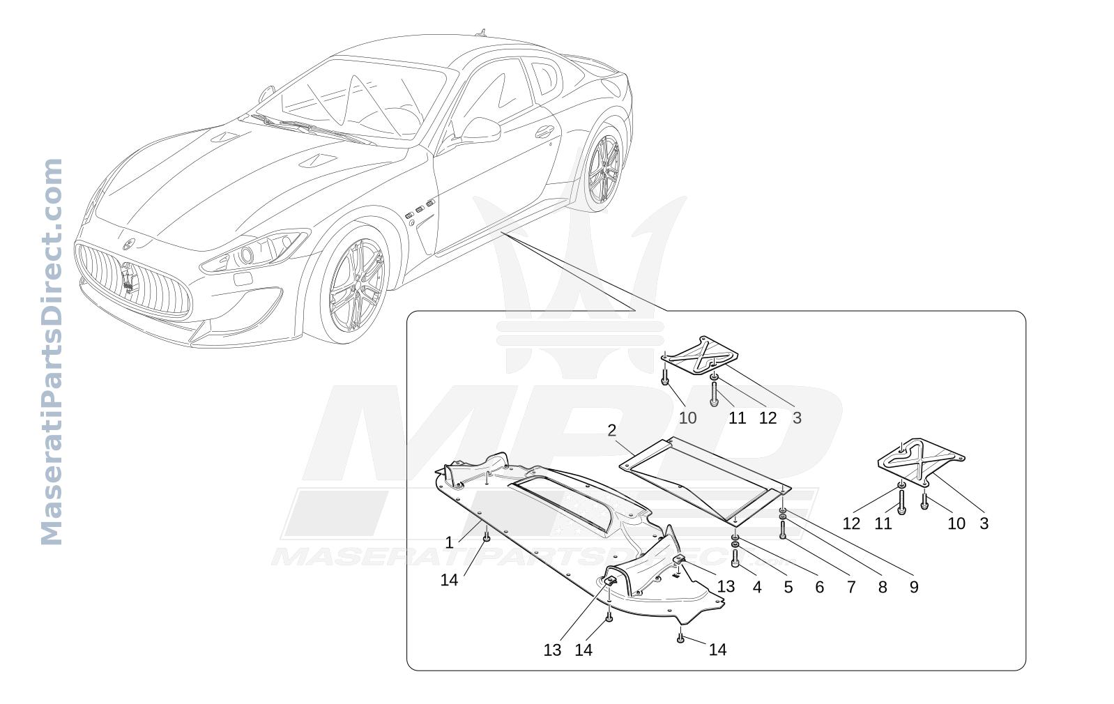 09.14 - 1 - UNDERBODY AND UNDERFLOOR GUARDS Diagram