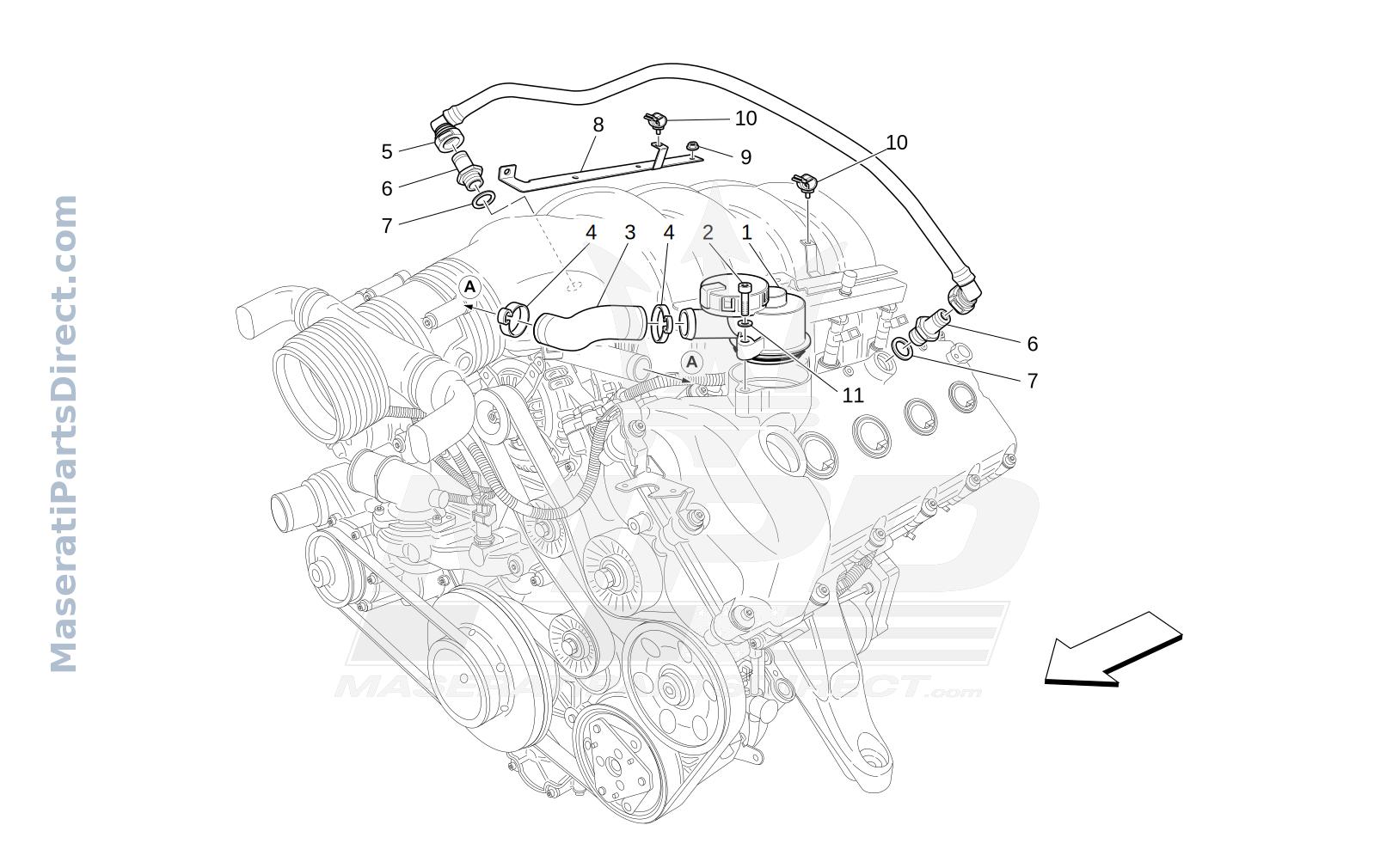 01.63 - 1 - OIL VAPOUR RECIRCULATION SYSTEM Diagram