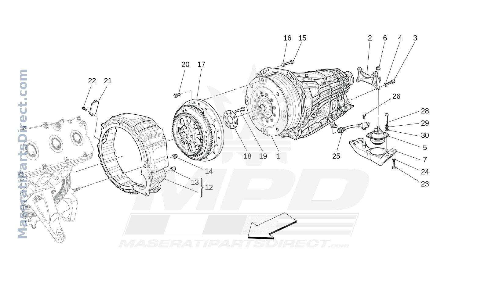 03.10 - 1 - GEARBOX HOUSINGS Diagram