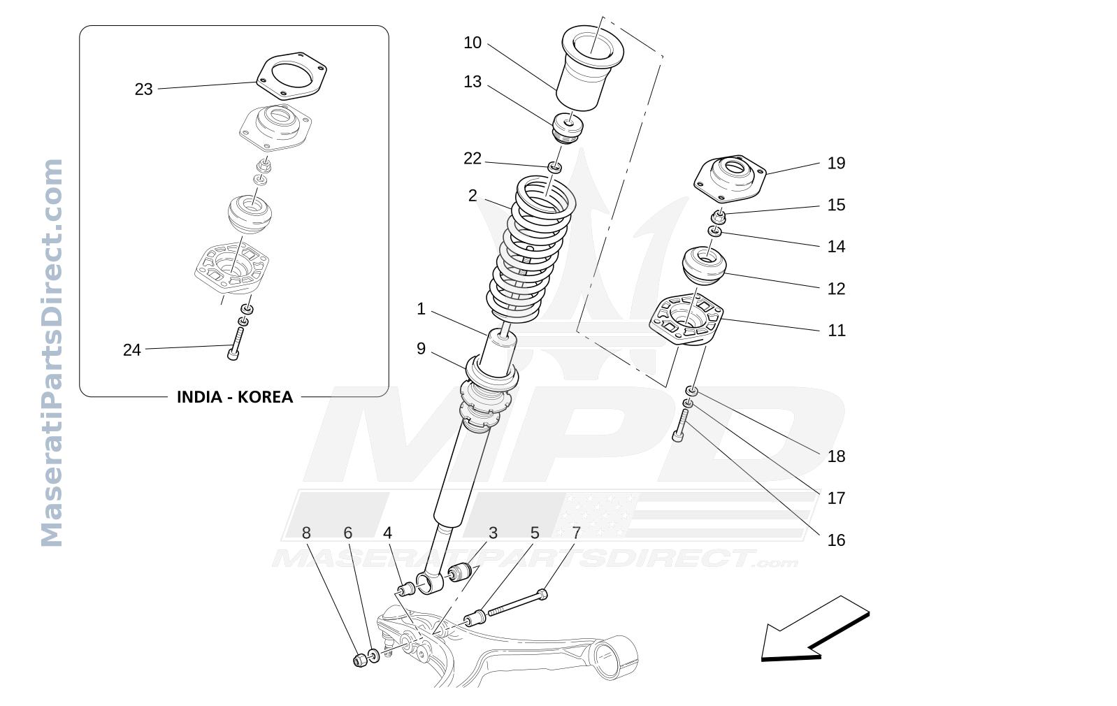06.11 - 1 - FRONT SHOCK ABSORBER DEVICES Diagram