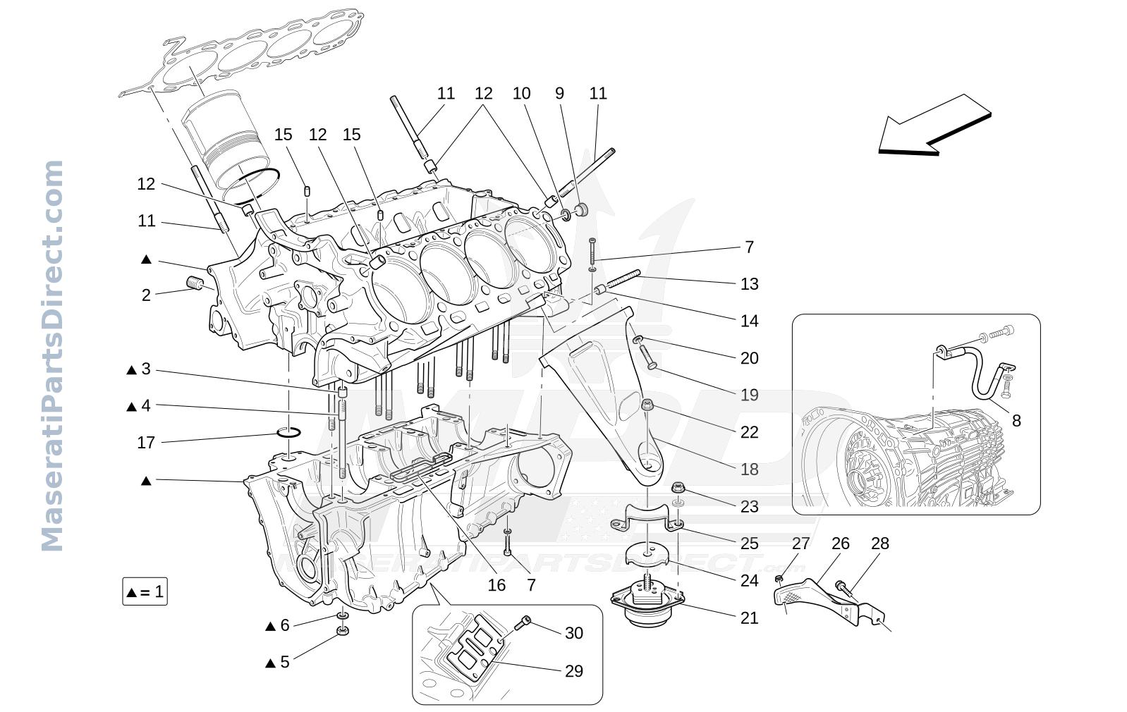 01.00 - 1 - CRANKCASE Diagram