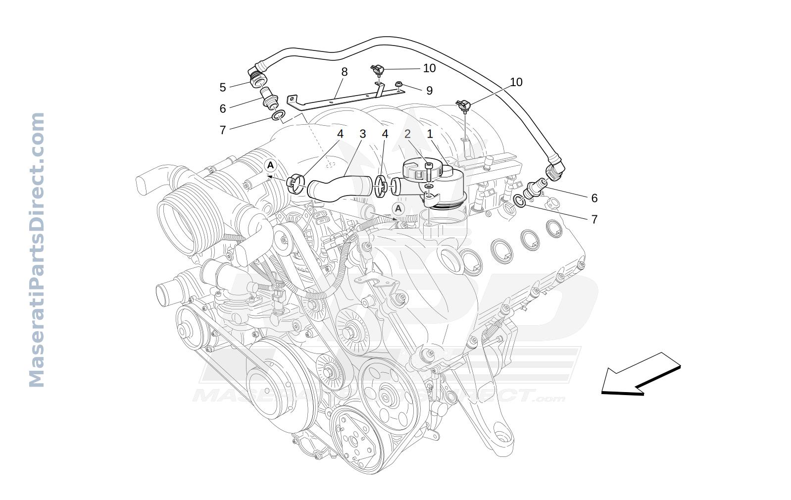01.63 - 1 - OIL VAPOUR RECIRCULATION SYSTEM Diagram