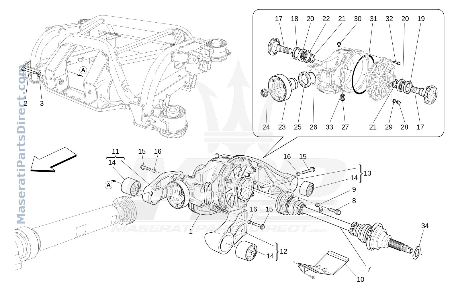 03.21 - 1 - DIFFERENTIAL AND REAR AXLE SHAFTS Diagram
