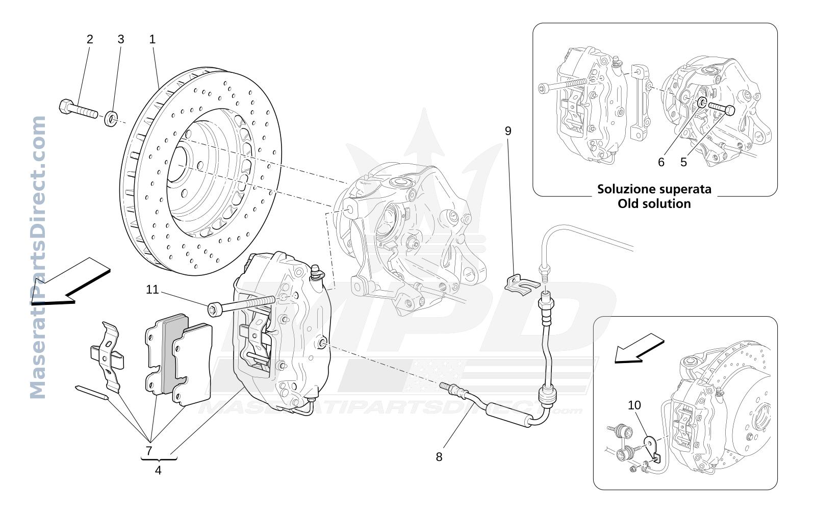 04.11 - 1 - BRAKING DEVICES ON REAR WHEELS Diagram