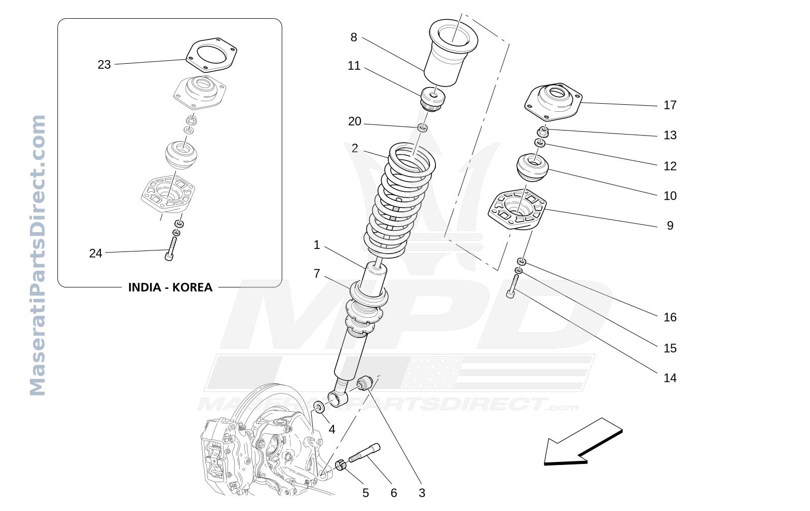06.21 - 1 - REAR SHOCK ABSORBER DEVICES Diagram