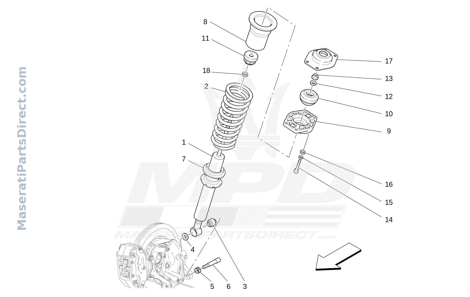 06.21 - 1 - REAR SHOCK ABSORBER DEVICES Diagram