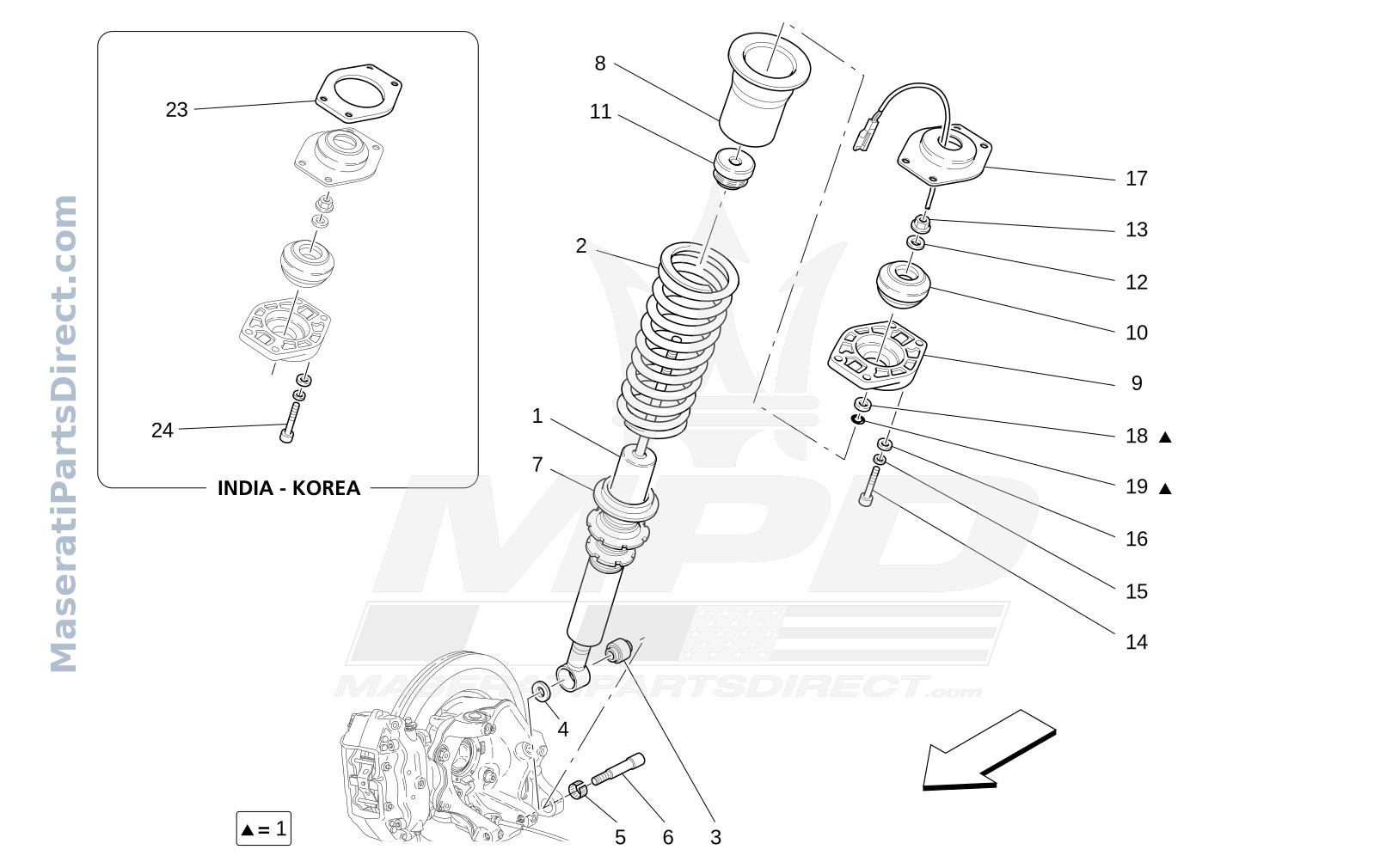 06.21 - 2 - REAR SHOCK ABSORBER DEVICES Diagram