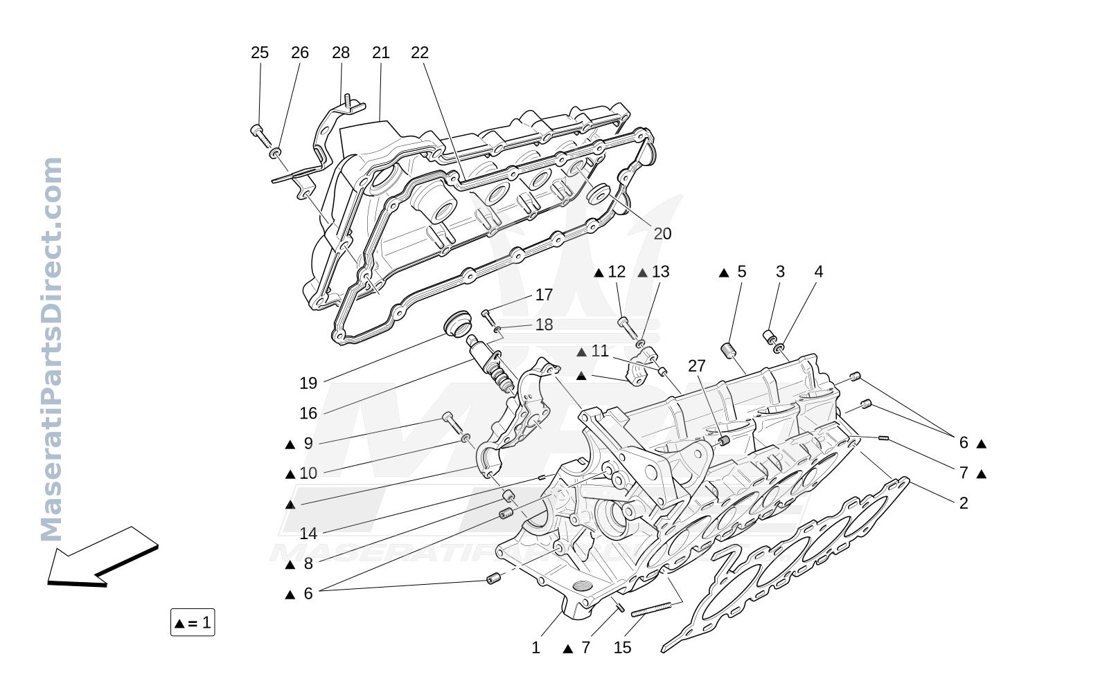 01.20 - 2 - RH CYLINDER HEAD Diagram