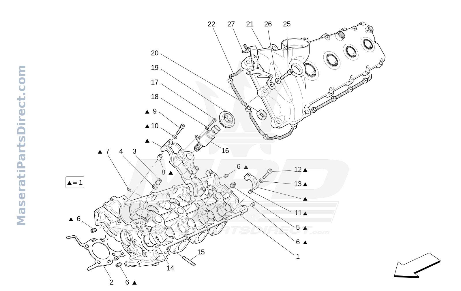01.21 - 2 - LH CYLINDER HEAD Diagram