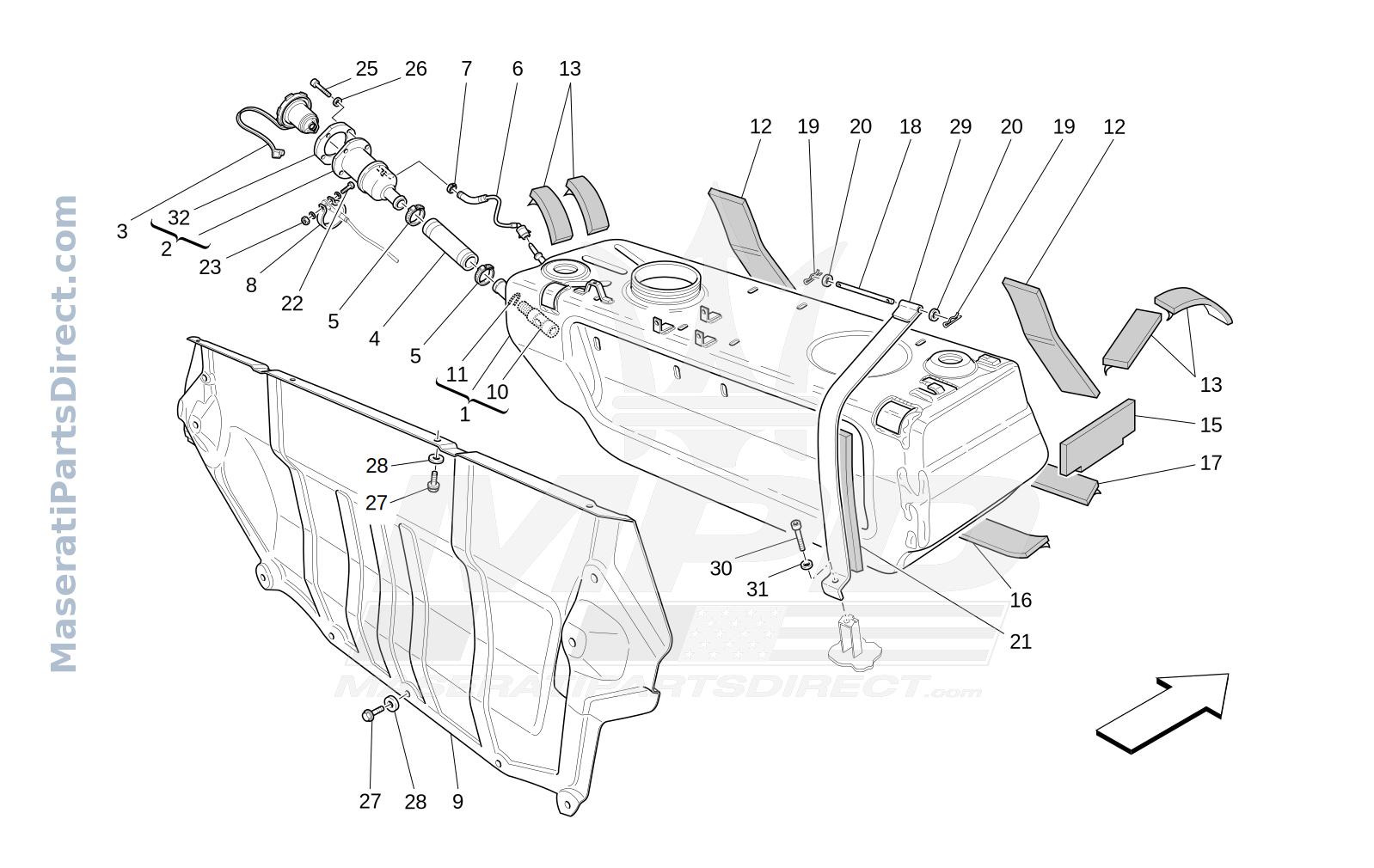 01.42 - 1 - FUEL TANK Diagram