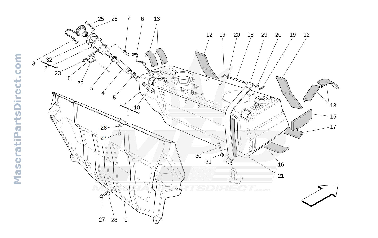 01.42 - 1 - FUEL TANK Diagram