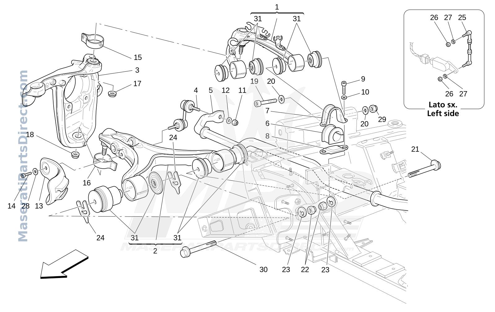 06.10 - 1 - FRONT SUSPENSION Diagram