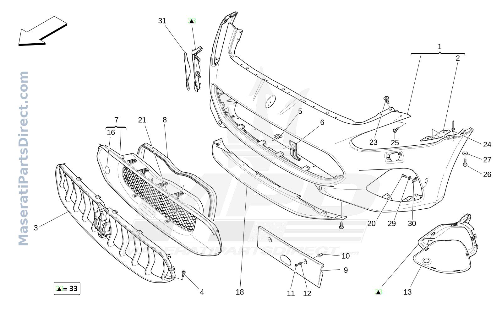 09.10 - 2 - FRONT BUMPER Diagram