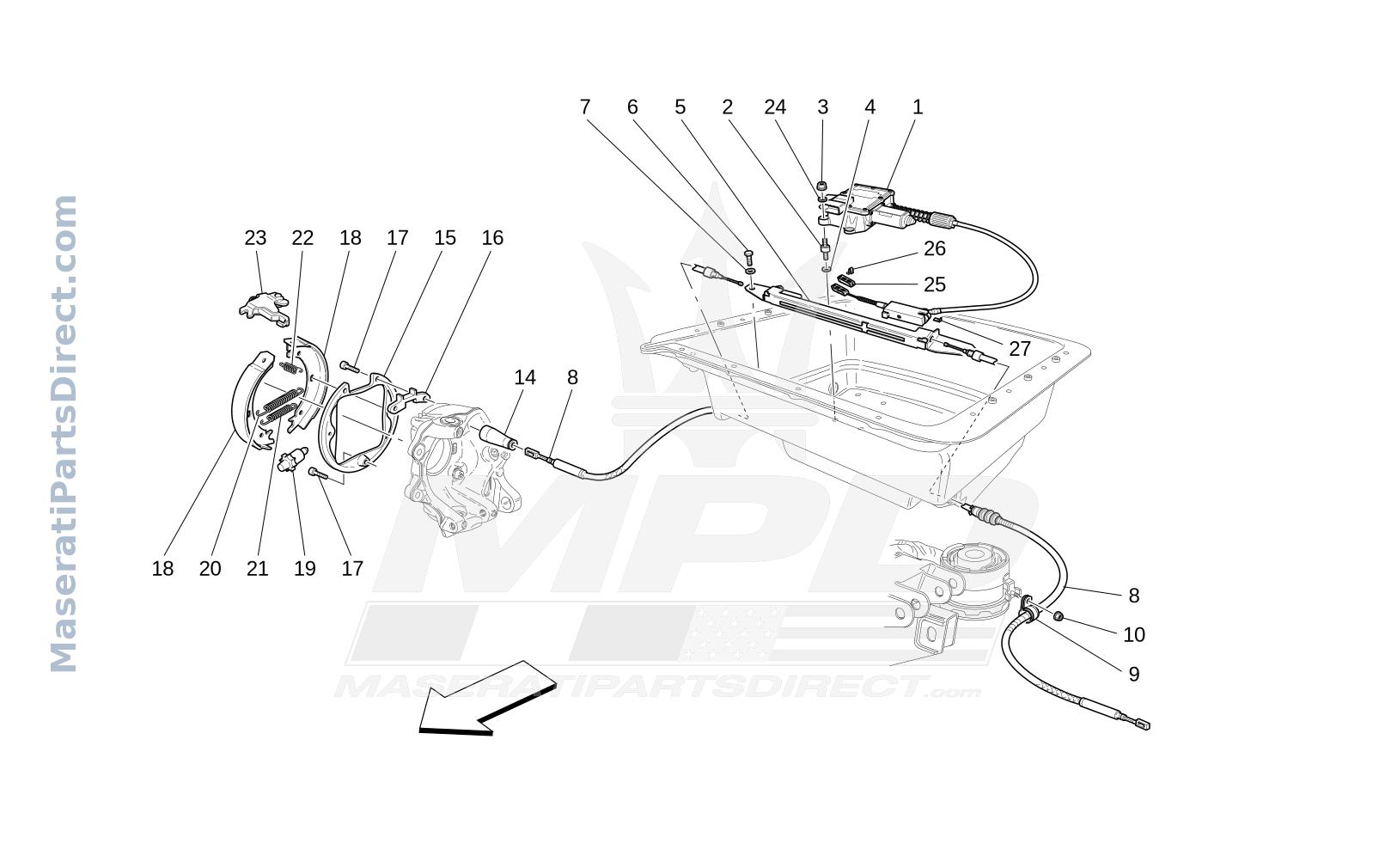 04.30 - 1 - PARKING BRAKE Diagram