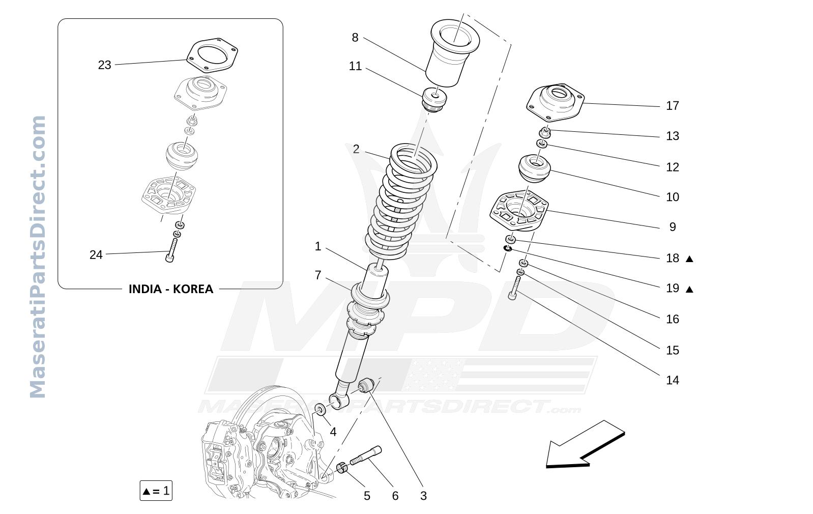06.21 - 1 - REAR SHOCK ABSORBER DEVICES Diagram