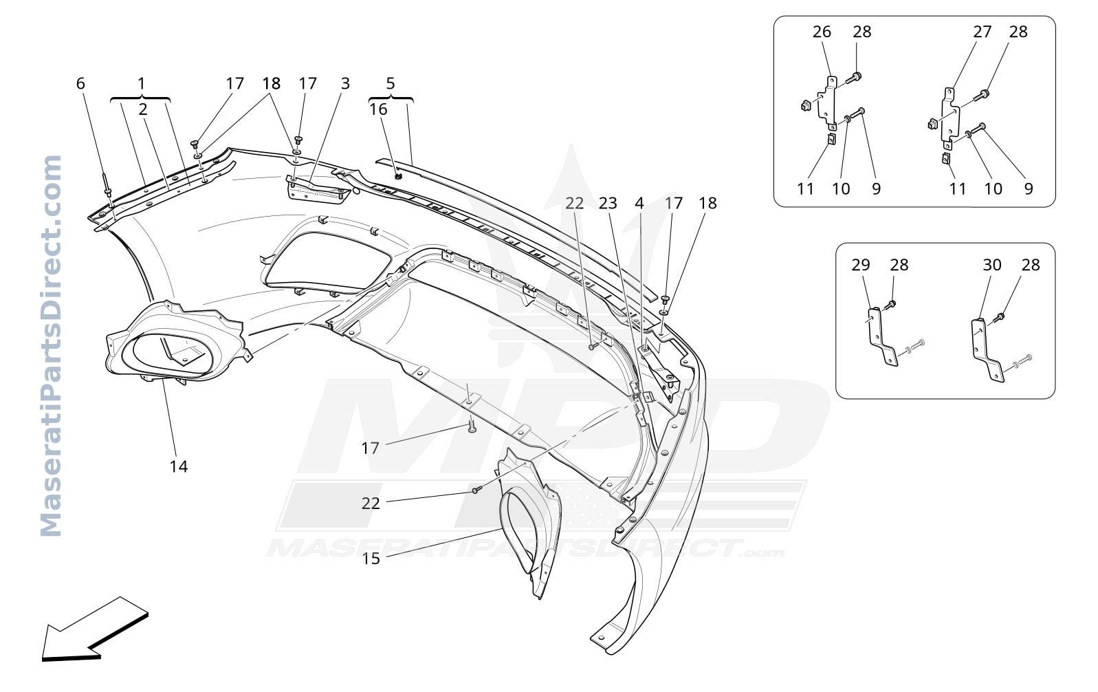 09.11 - 2 - REAR BUMPER Diagram