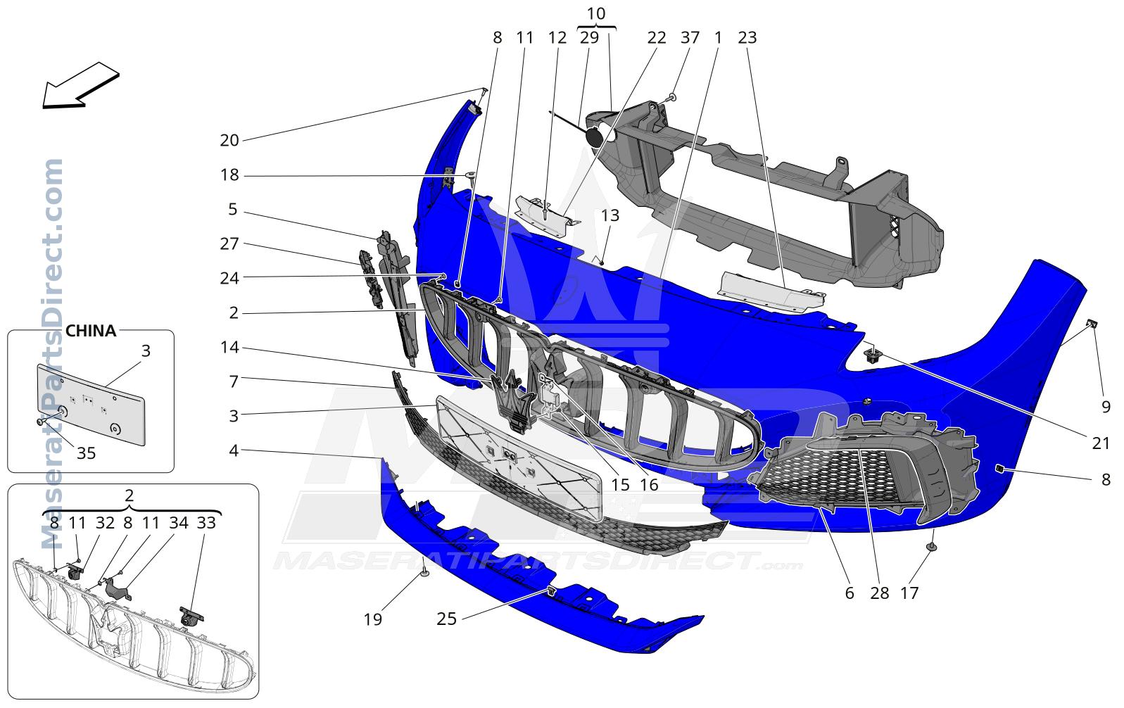 09.10 - 2 - FRONT BUMPER Diagram