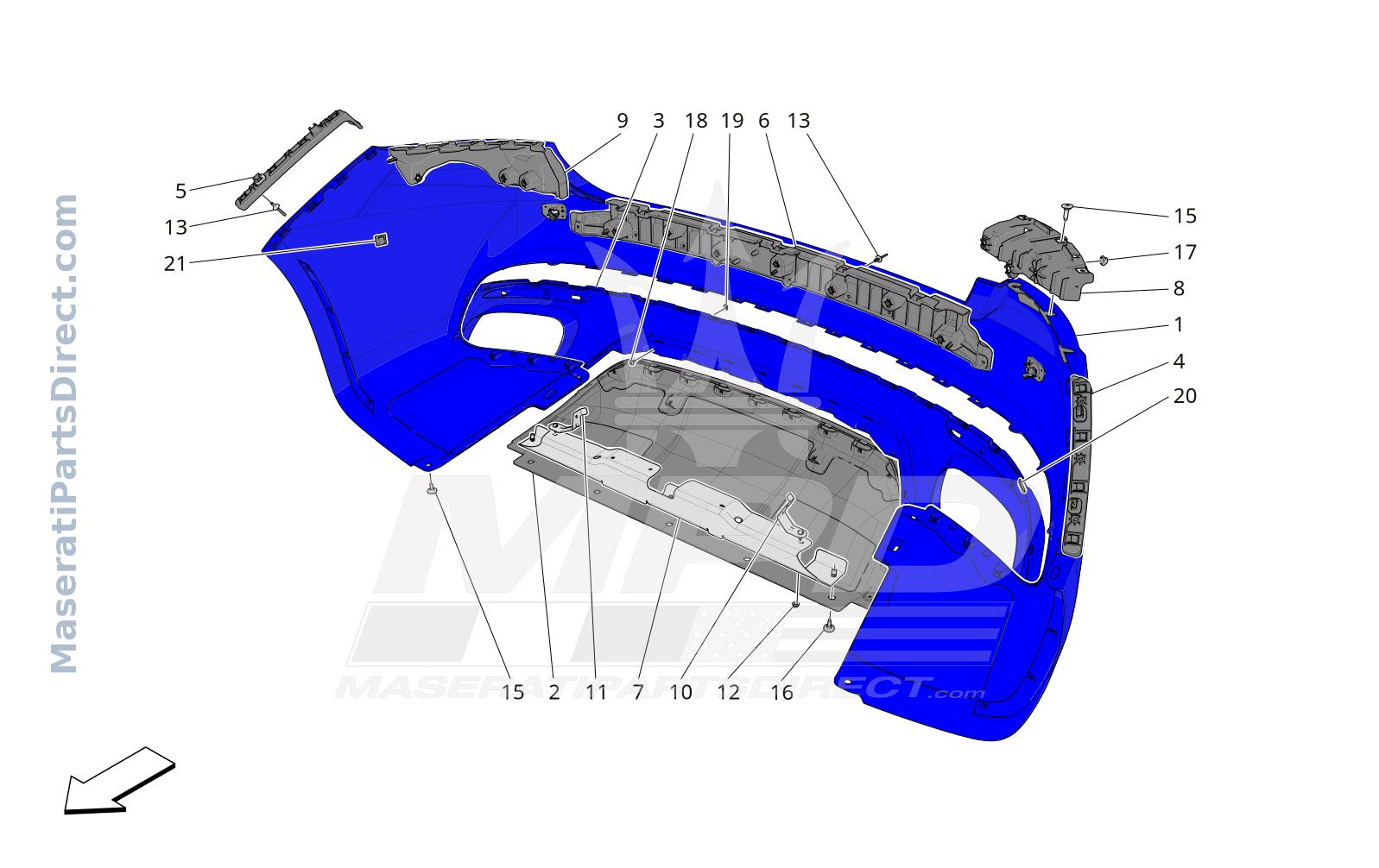 09.11 - 1 - REAR BUMPER Diagram