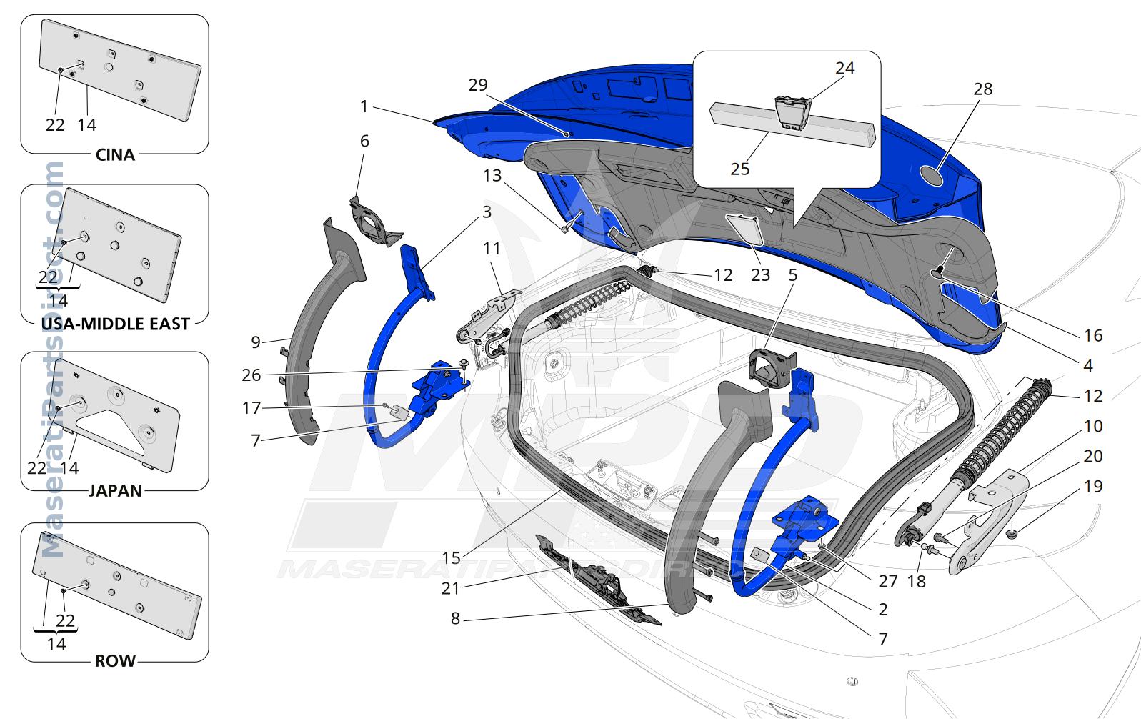 09.21 - 1 - REAR LID Diagram