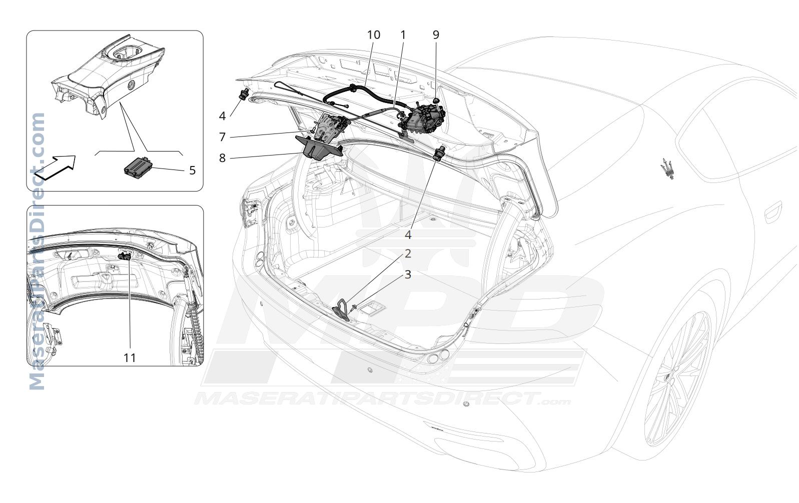 09.24 - 1 - REAR LID OPENING CONTROL Diagram