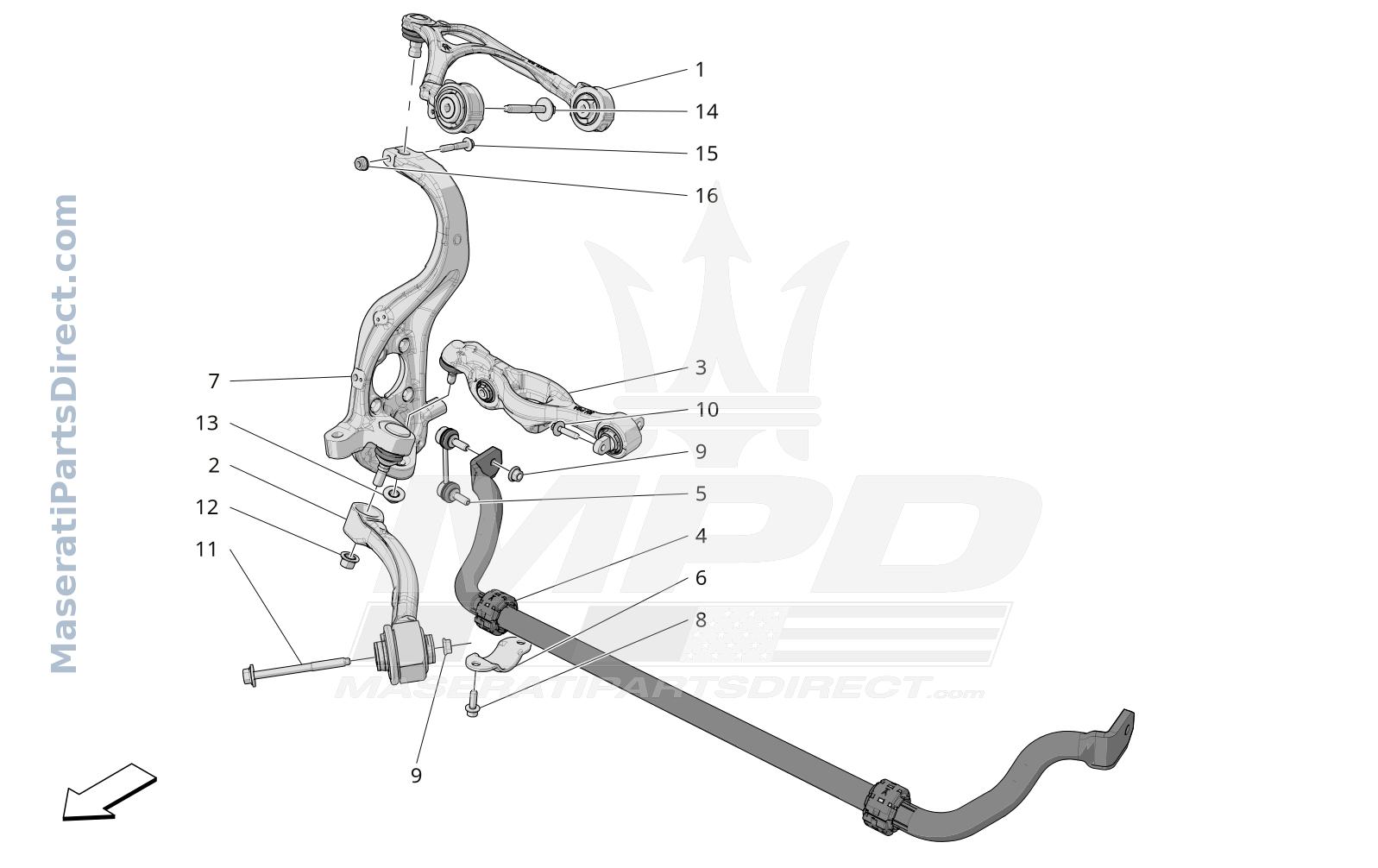 06.10 - 1 - FRONT SUSPENSION Diagram