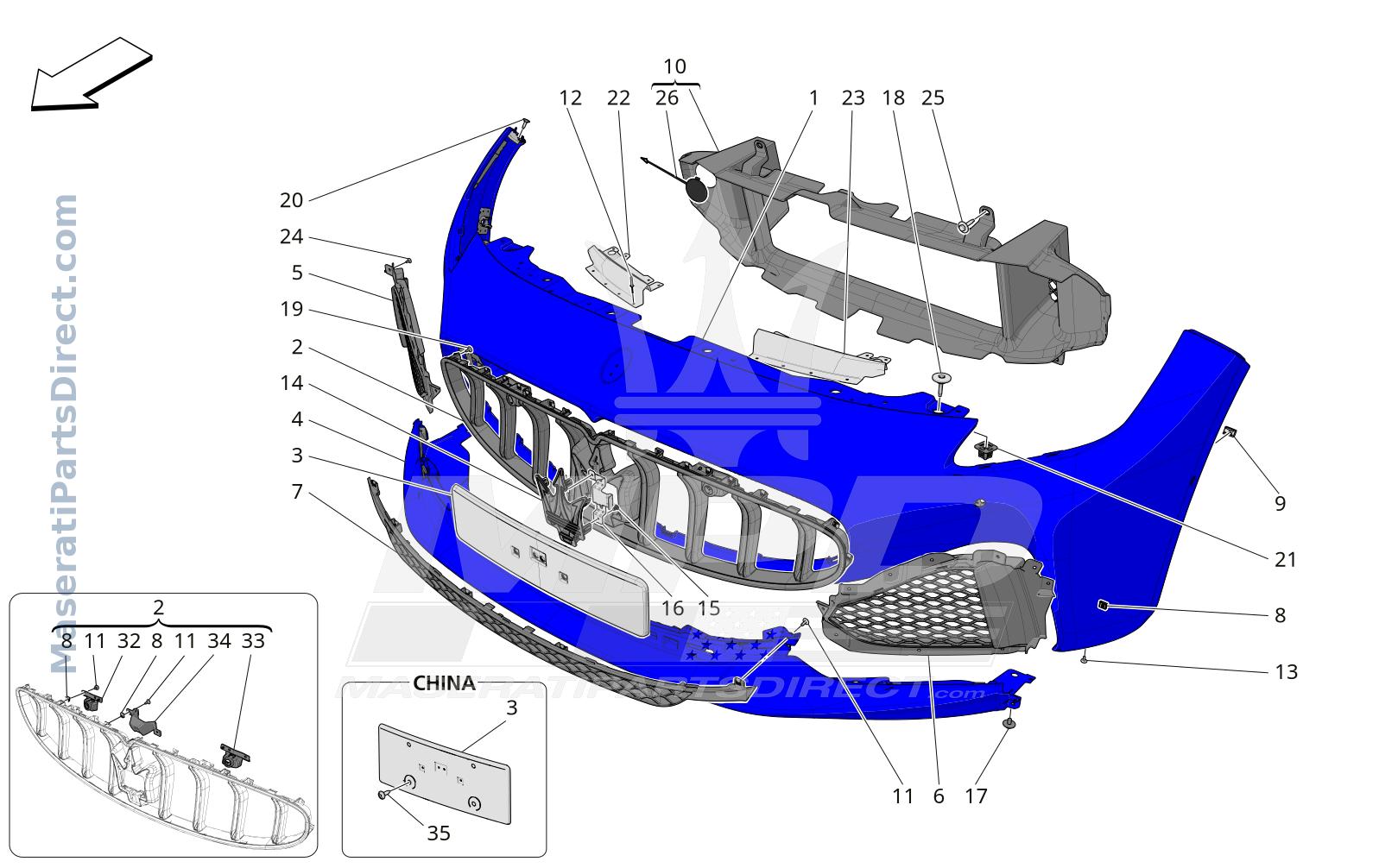 09.10 - 1 - FRONT BUMPER Diagram