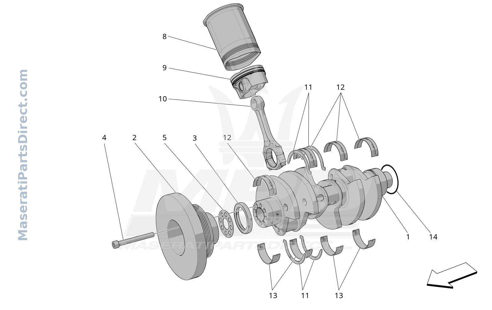 01.10 - 1 - CRANK MECHANISM Diagram