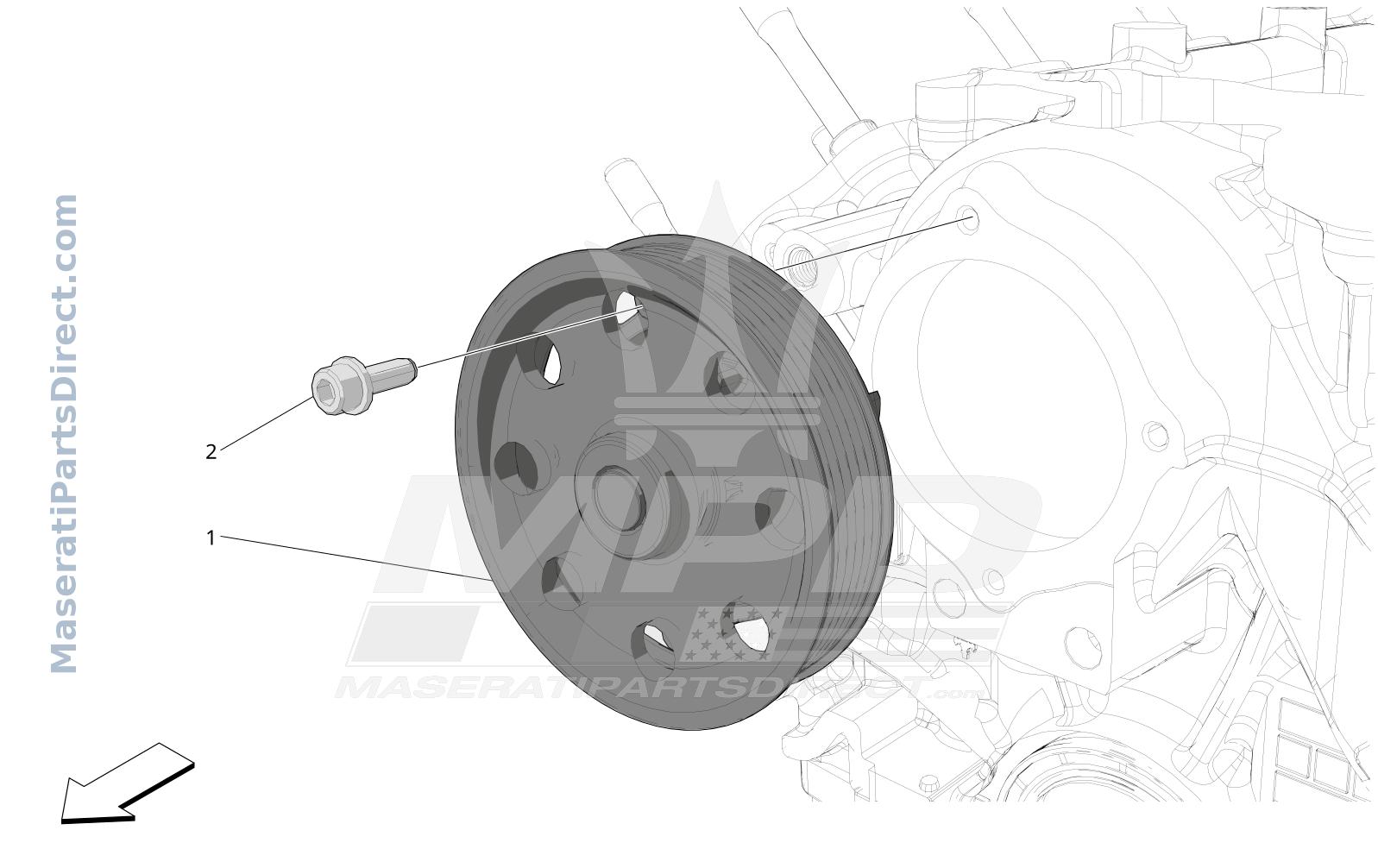 01.72 - 1 - COOLING SYSTEM: WATER PUMP Diagram