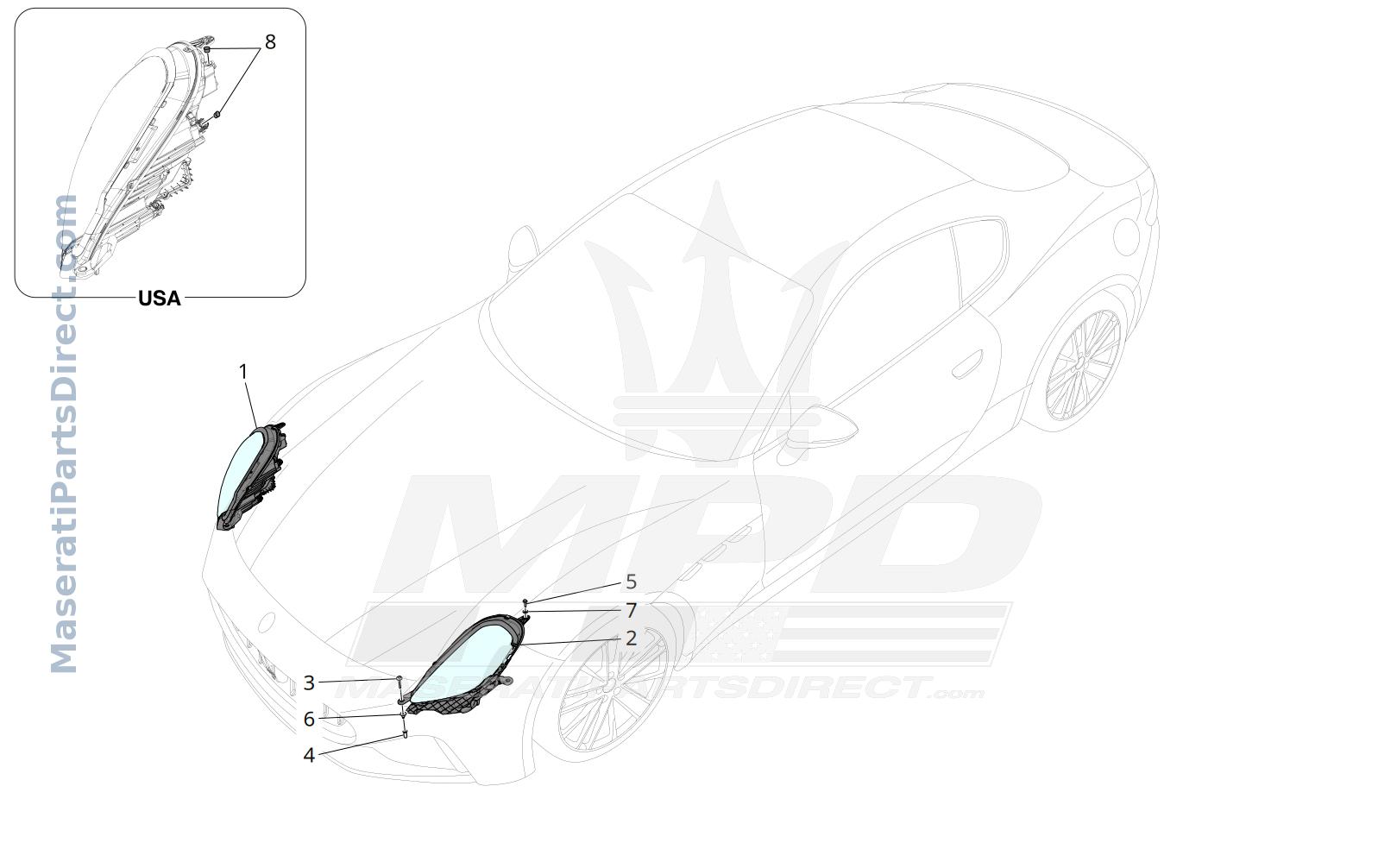08.30 - 1 - HEADLIGHT CLUSTERS Diagram