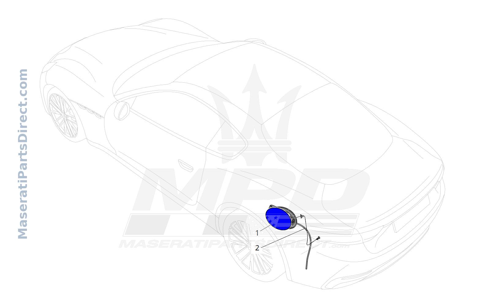 09.22 - 1 - FUEL TANK DOOR AND CONTROLS Diagram