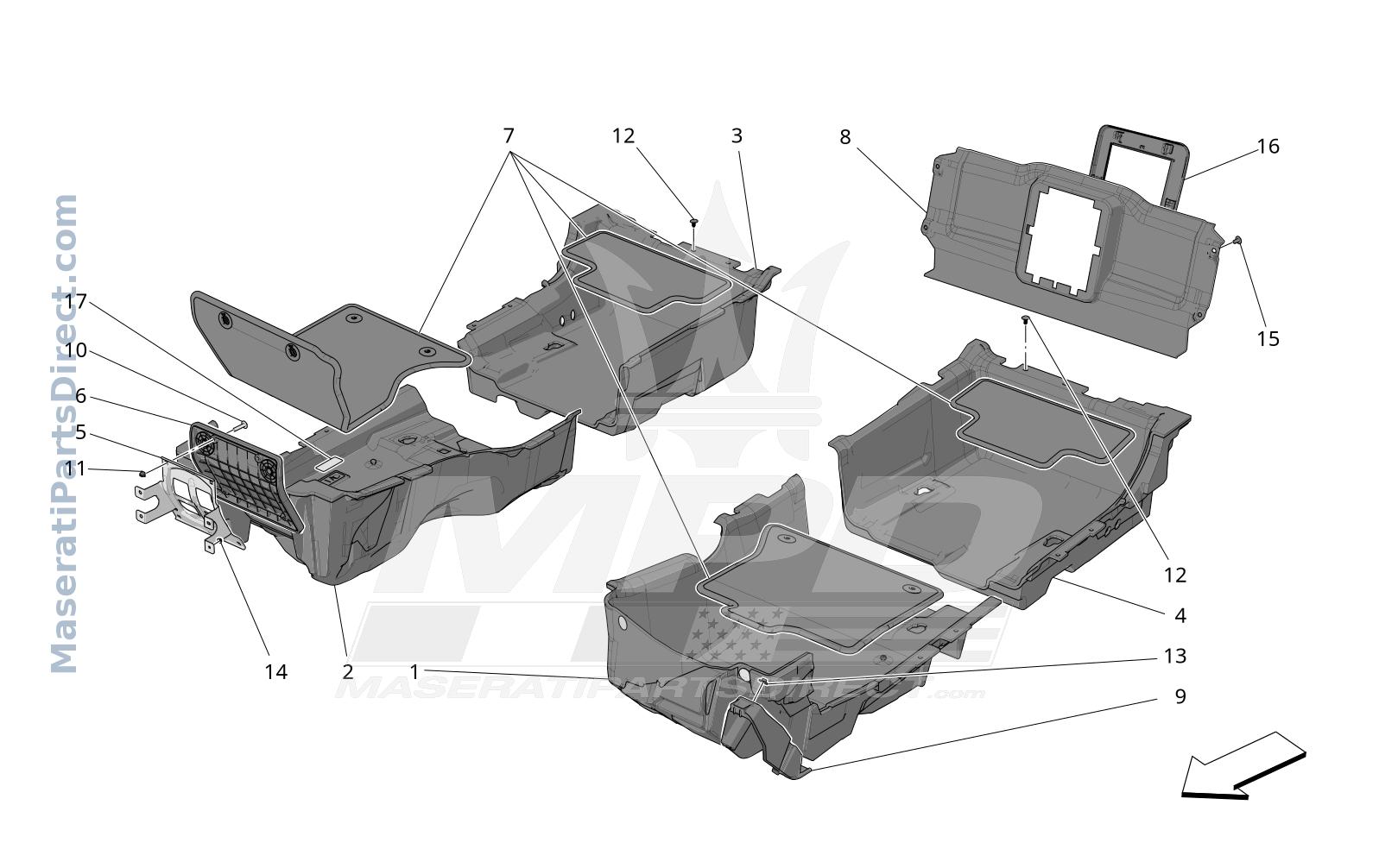 09.60 - 1 - PASSENGER COMPARTMENT MATS Diagram