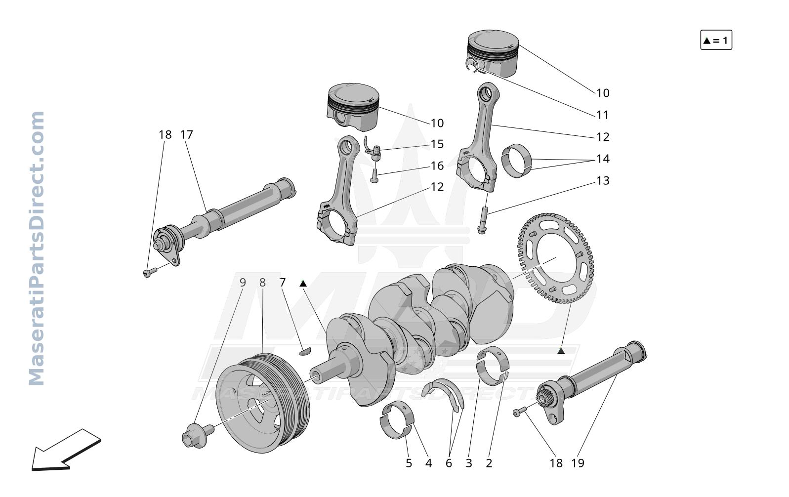 01.10 - 1 - CRANK MECHANISM Diagram